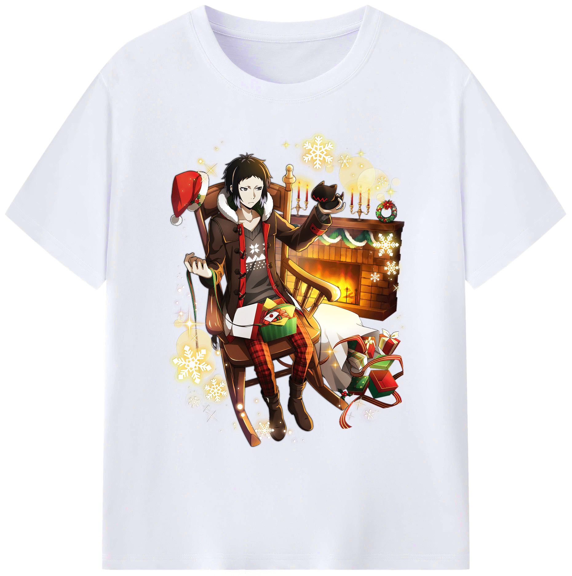 （画像用） 文豪ストレイドッグス Bungo Stray Dogs 綿100％ メンズ半袖Tシャツ｜肌触りやわらか＆通気性