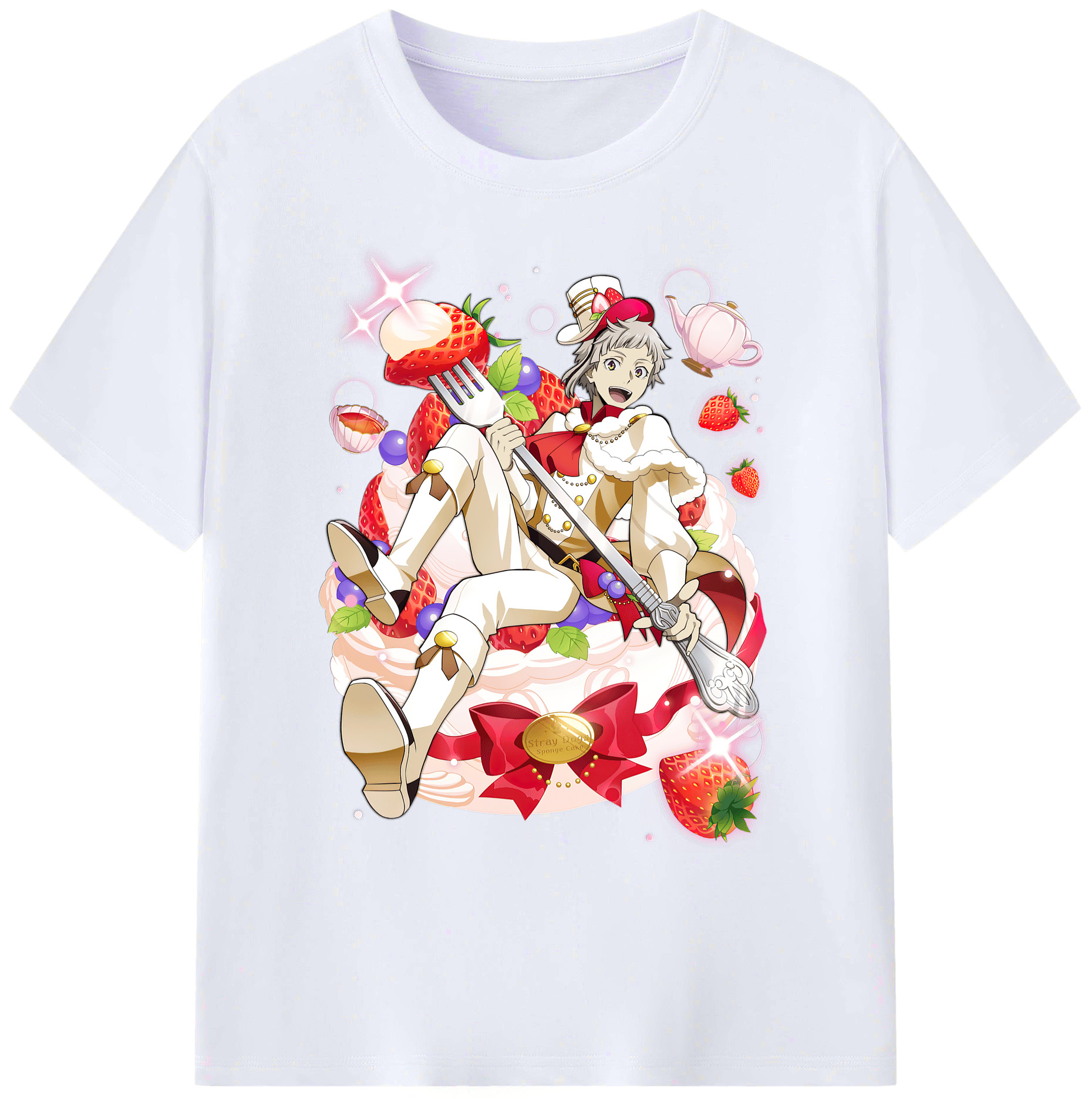 （画像用） 文豪ストレイドッグス Bungo Stray Dogs 綿100％ メンズ半袖Tシャツ｜肌触りやわらか＆通気性