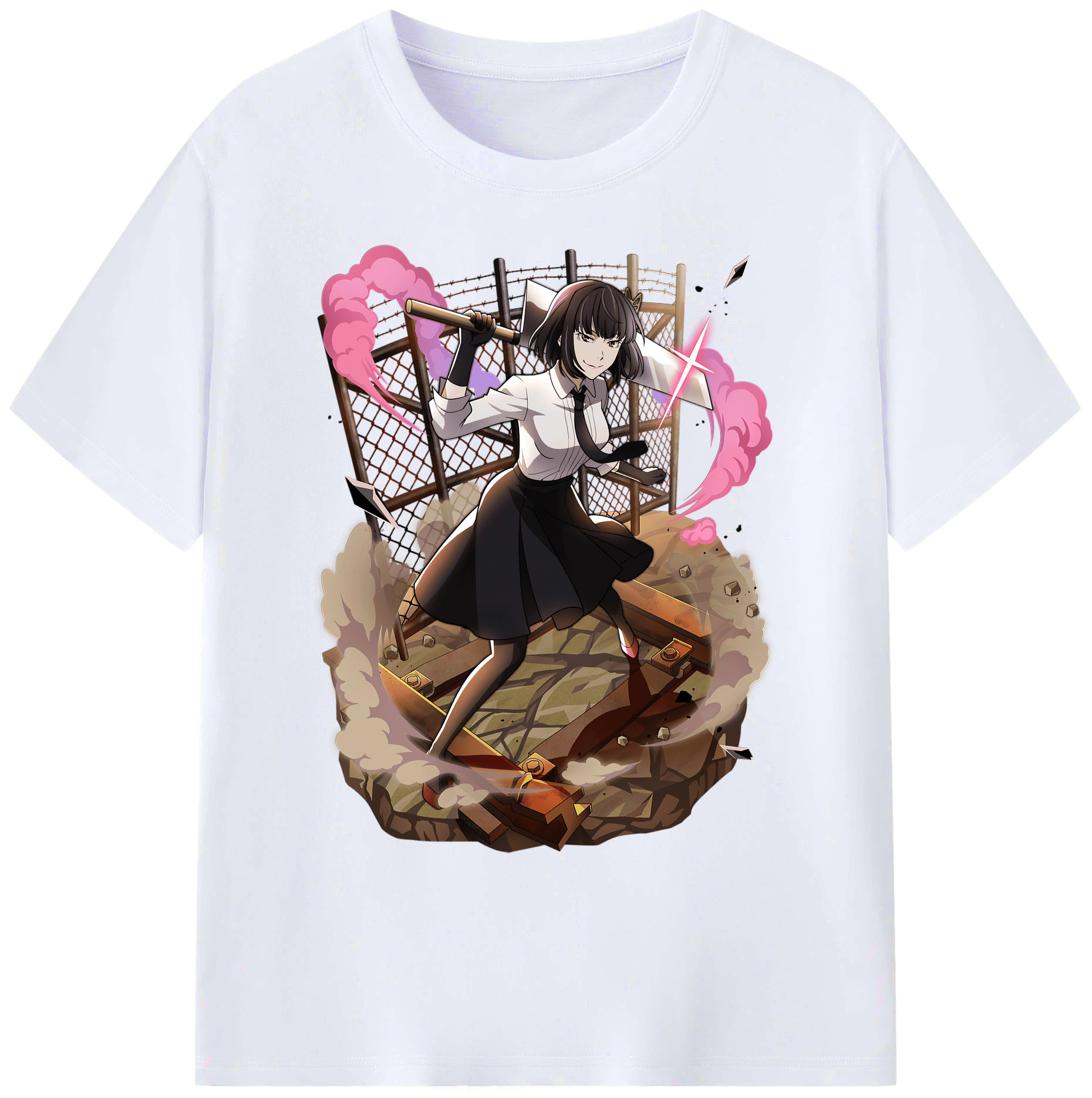 （画像用） 文豪ストレイドッグス Bungo Stray Dogs 綿100％ メンズ半袖Tシャツ｜肌触りやわらか＆通気性