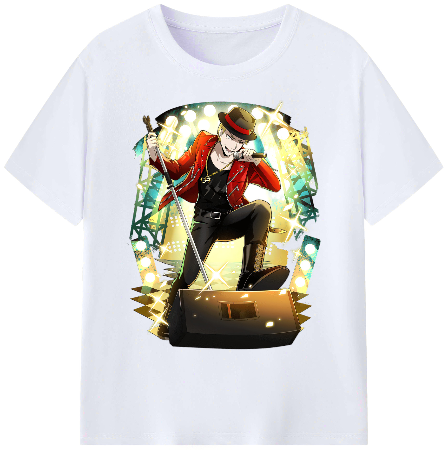 （画像用） 文豪ストレイドッグス Bungo Stray Dogs 綿100％ メンズ半袖Tシャツ｜肌触りやわらか＆通気性