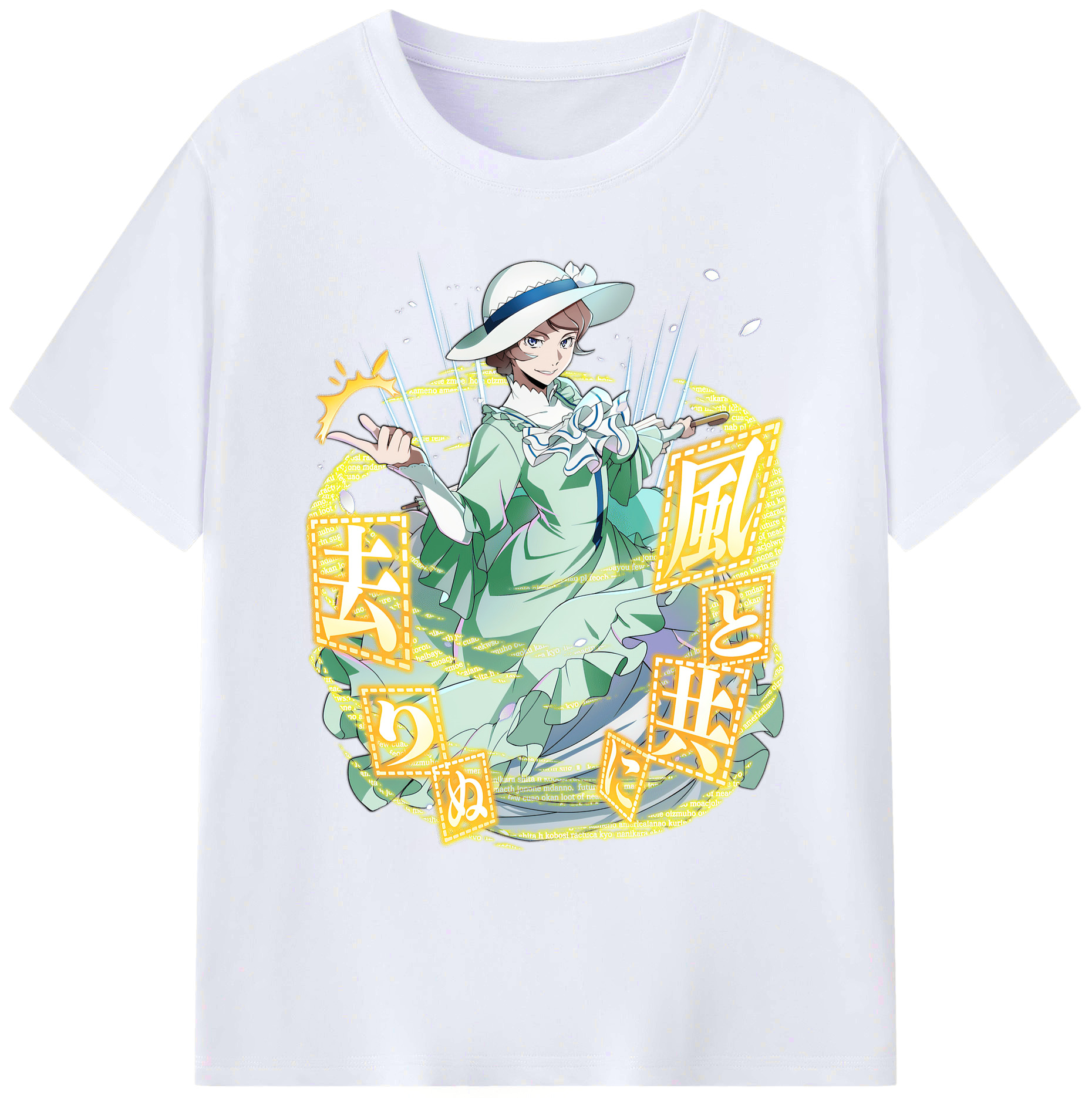 （画像用） 文豪ストレイドッグス Bungo Stray Dogs 綿100％ メンズ半袖Tシャツ｜肌触りやわらか＆通気性