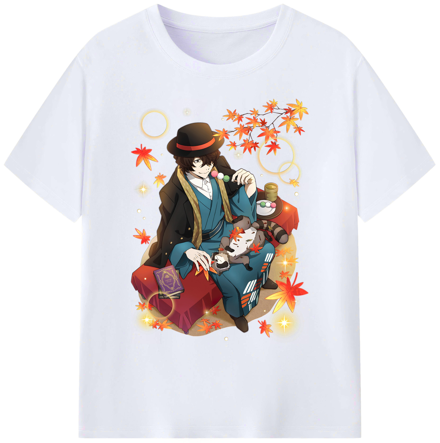 （画像用） 文豪ストレイドッグス Bungo Stray Dogs 綿100％ メンズ半袖Tシャツ｜肌触りやわらか＆通気性