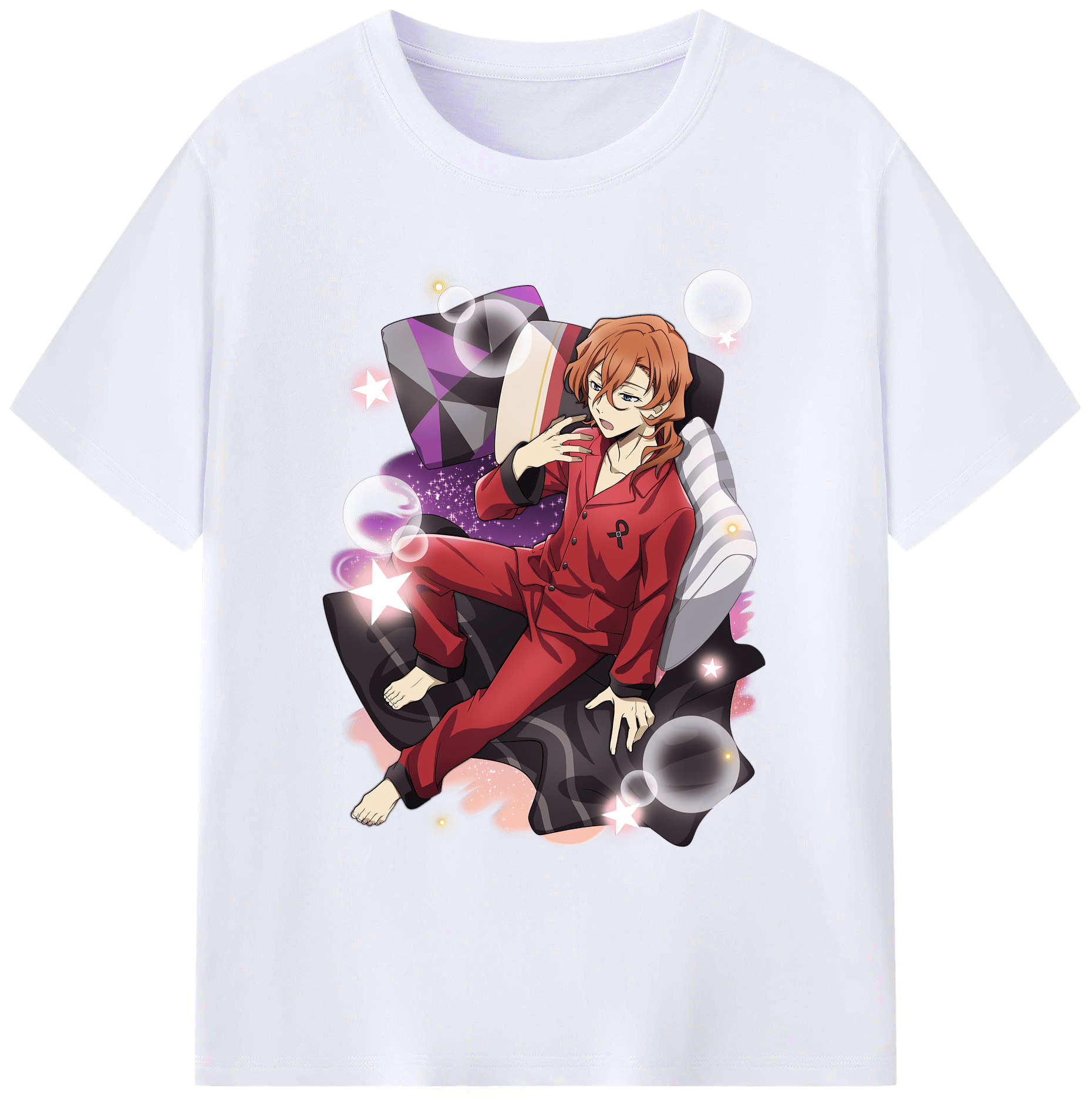 （画像用） 文豪ストレイドッグス Bungo Stray Dogs 綿100％ メンズ半袖Tシャツ｜肌触りやわらか＆通気性