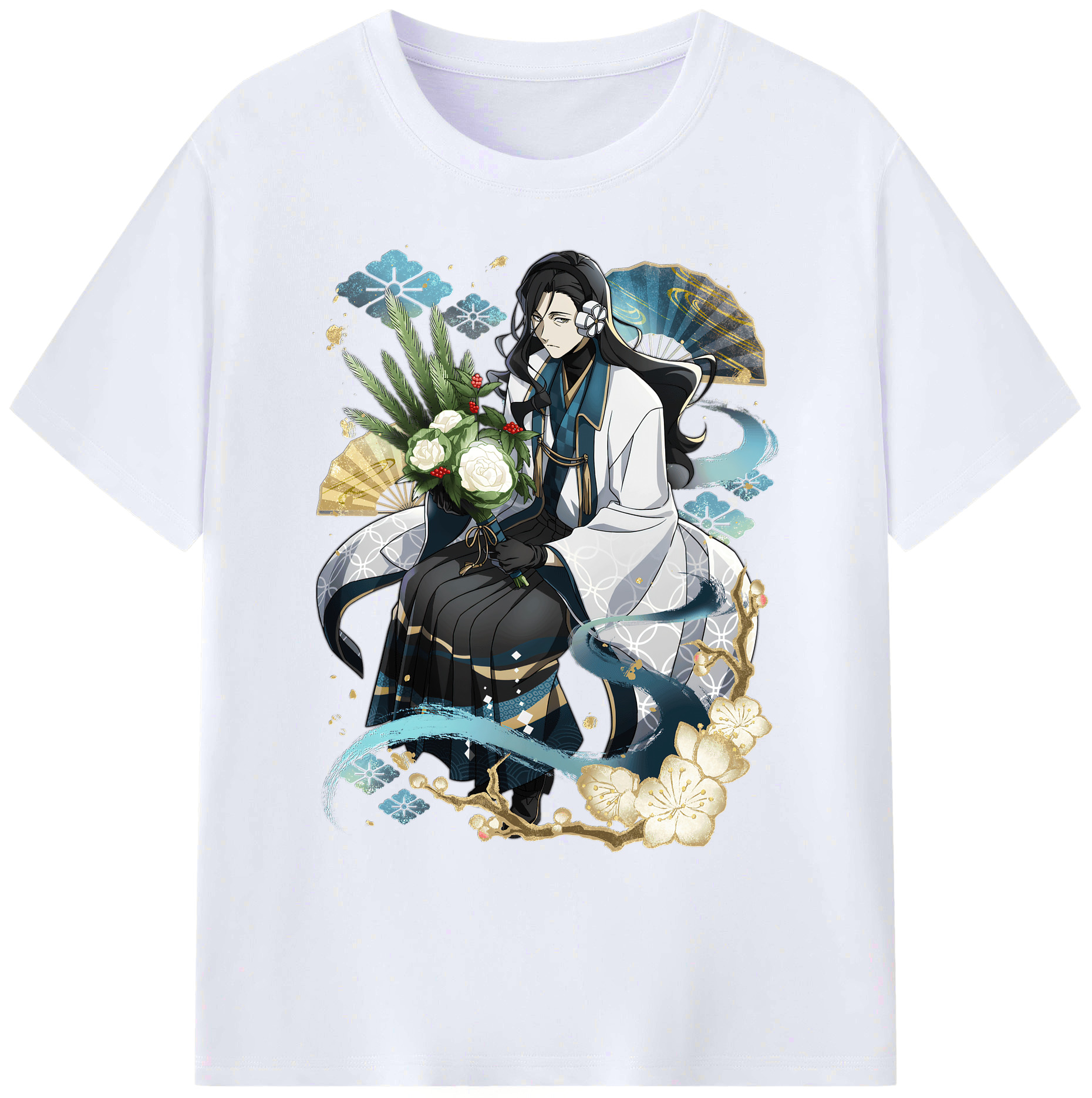 （画像用） 文豪ストレイドッグス Bungo Stray Dogs 綿100％ メンズ半袖Tシャツ｜肌触りやわらか＆通気性