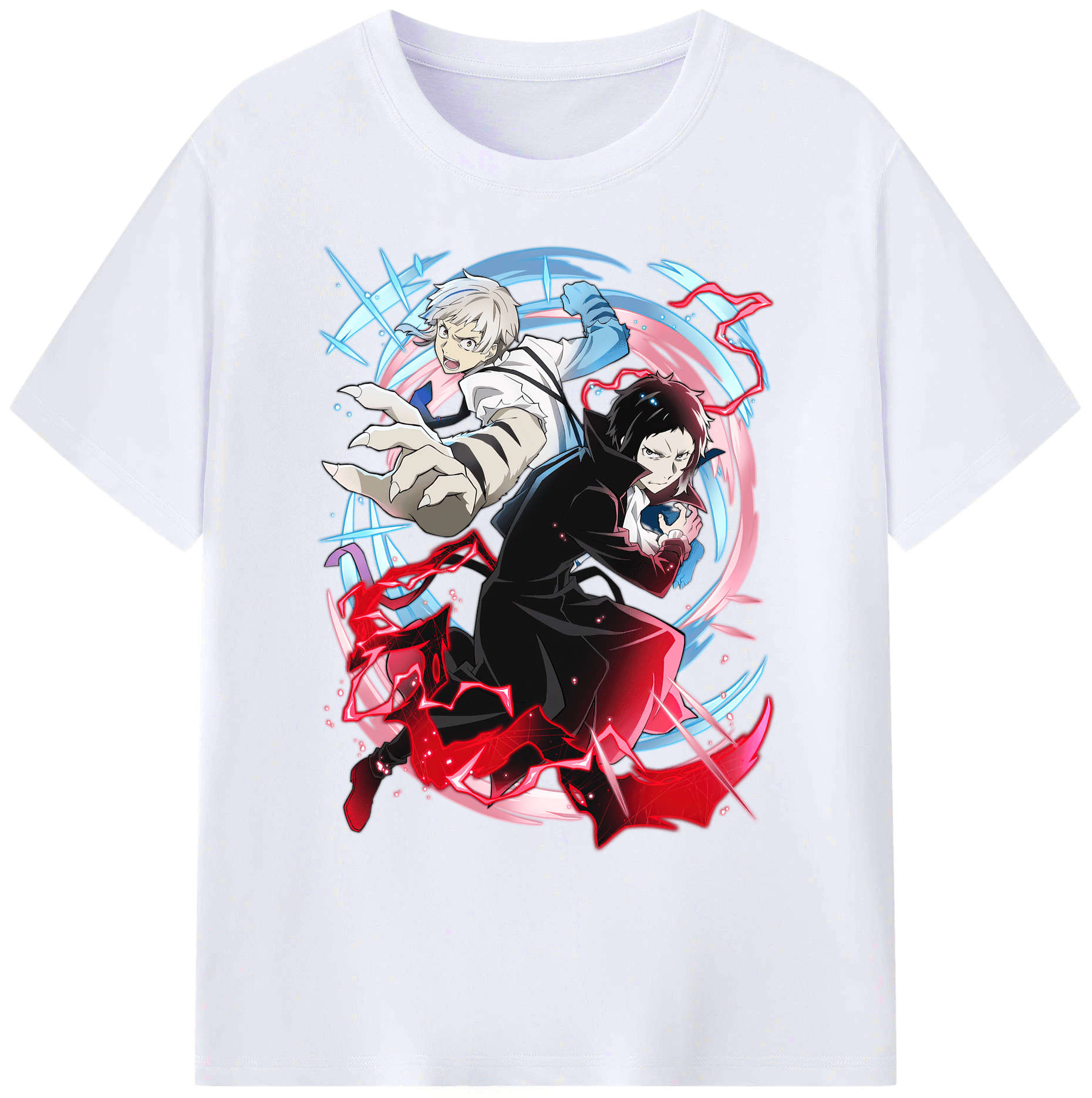 （画像用） 文豪ストレイドッグス Bungo Stray Dogs 綿100％ メンズ半袖Tシャツ｜肌触りやわらか＆通気性