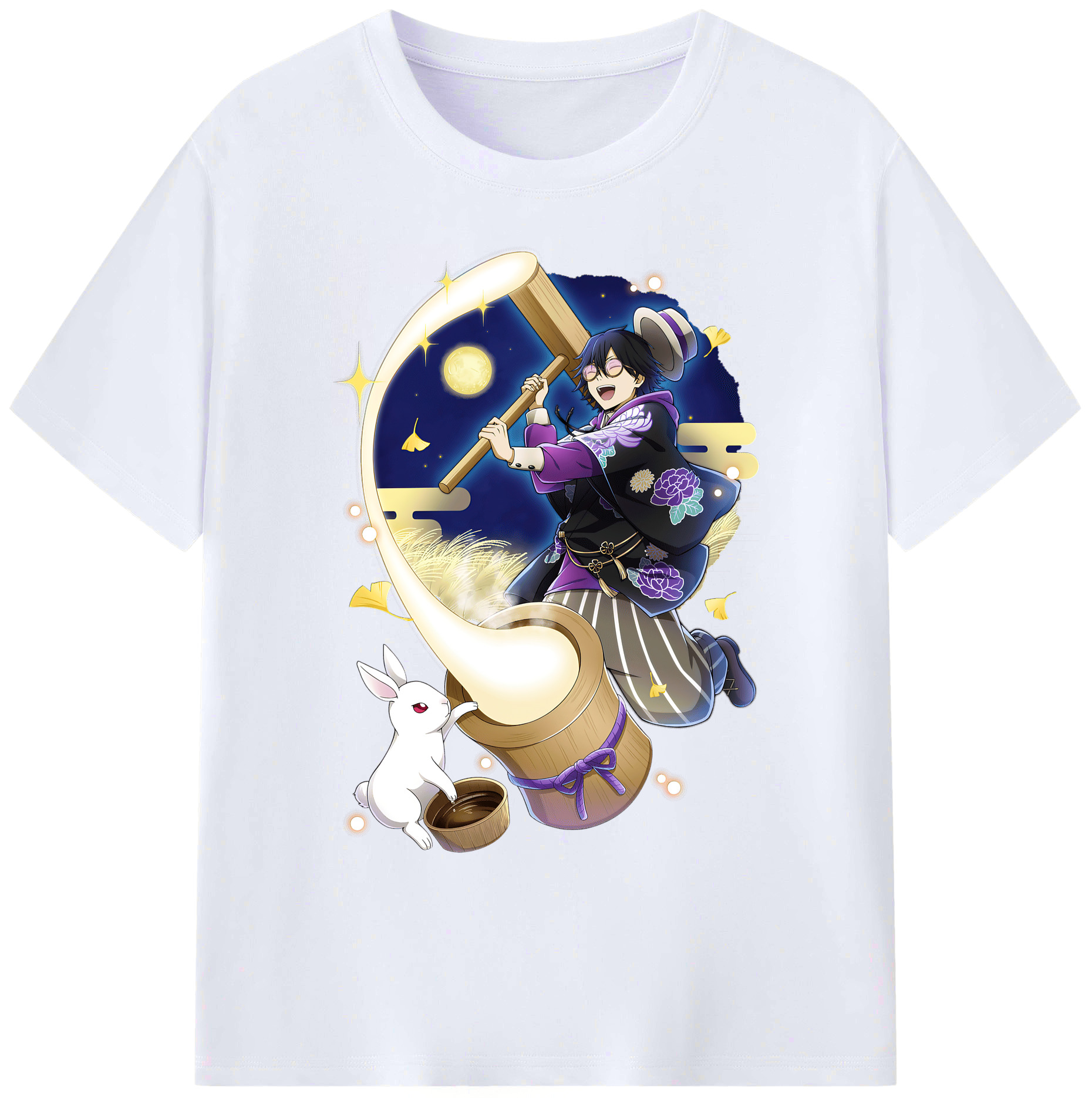 （画像用） 文豪ストレイドッグス Bungo Stray Dogs 綿100％ メンズ半袖Tシャツ｜肌触りやわらか＆通気性
