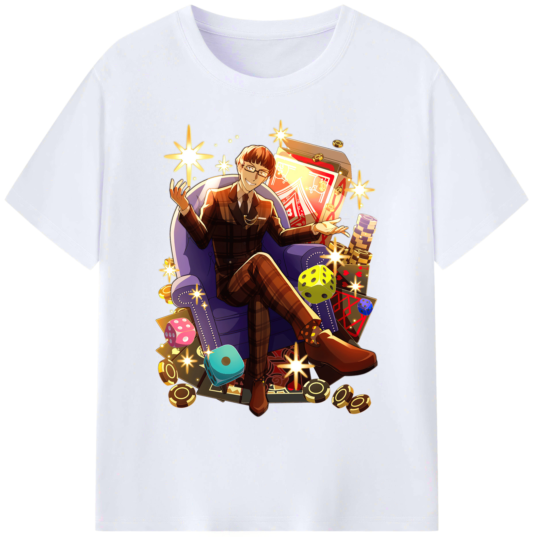 （画像用） 文豪ストレイドッグス Bungo Stray Dogs 綿100％ メンズ半袖Tシャツ｜肌触りやわらか＆通気性