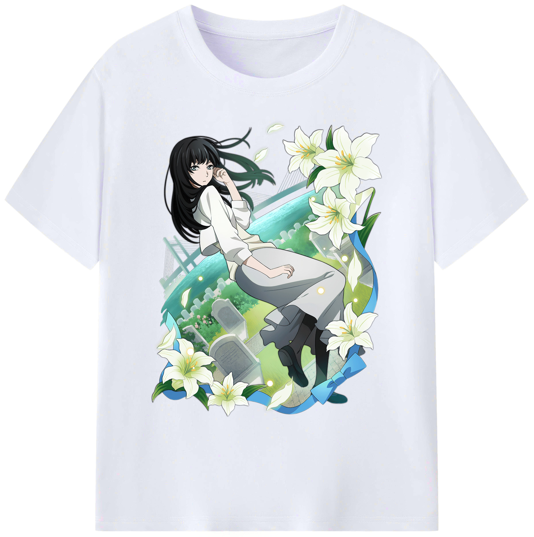（画像用） 文豪ストレイドッグス Bungo Stray Dogs 綿100％ メンズ半袖Tシャツ｜肌触りやわらか＆通気性