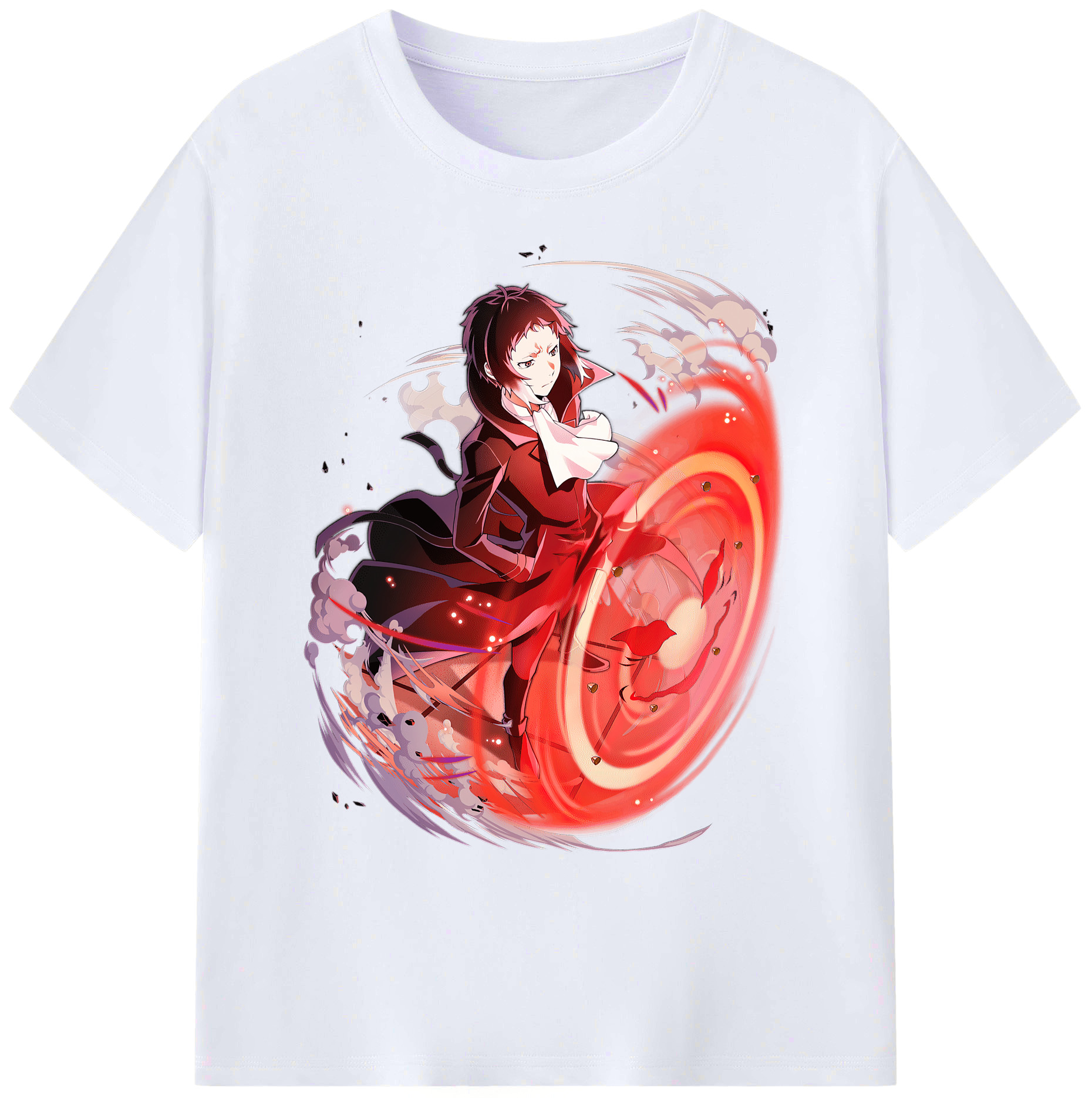 （画像用） 文豪ストレイドッグス Bungo Stray Dogs 綿100％ メンズ半袖Tシャツ｜肌触りやわらか＆通気性
