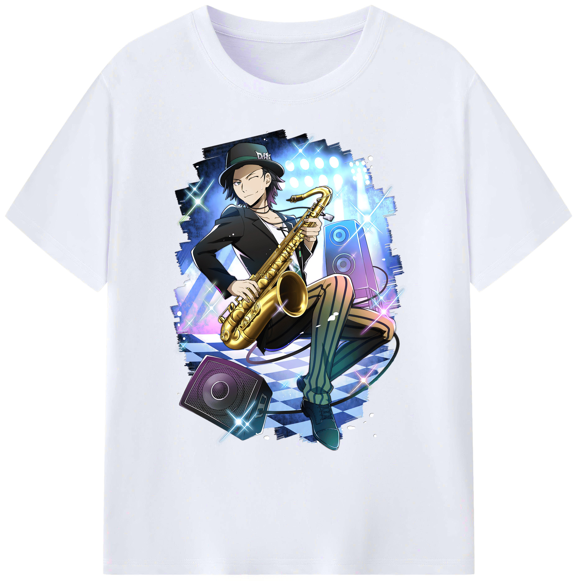 （画像用） 文豪ストレイドッグス Bungo Stray Dogs 綿100％ メンズ半袖Tシャツ｜肌触りやわらか＆通気性