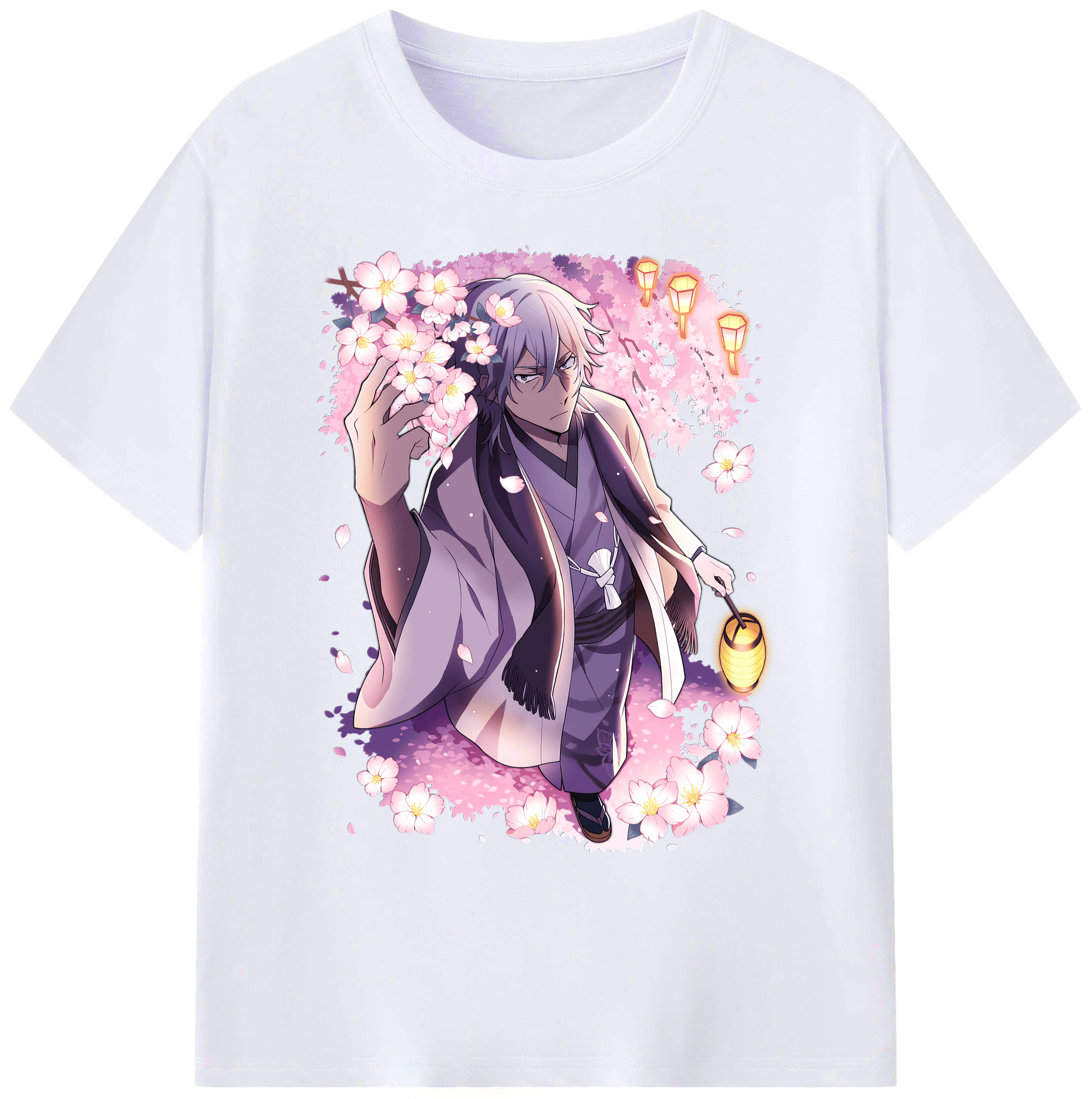 （画像用） 文豪ストレイドッグス Bungo Stray Dogs 綿100％ メンズ半袖Tシャツ｜肌触りやわらか＆通気性