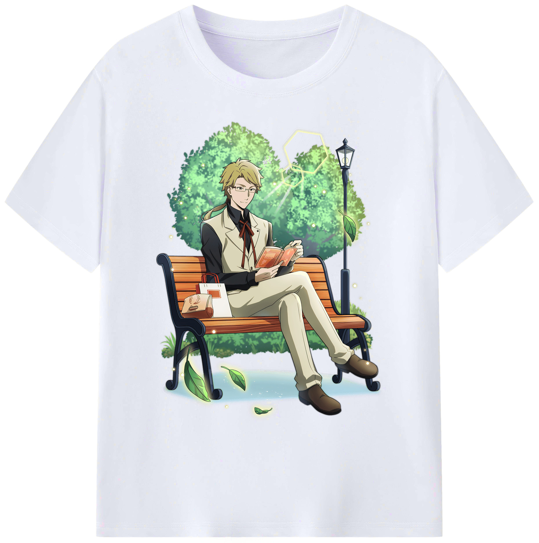（画像用） 文豪ストレイドッグス Bungo Stray Dogs 綿100％ メンズ半袖Tシャツ｜肌触りやわらか＆通気性
