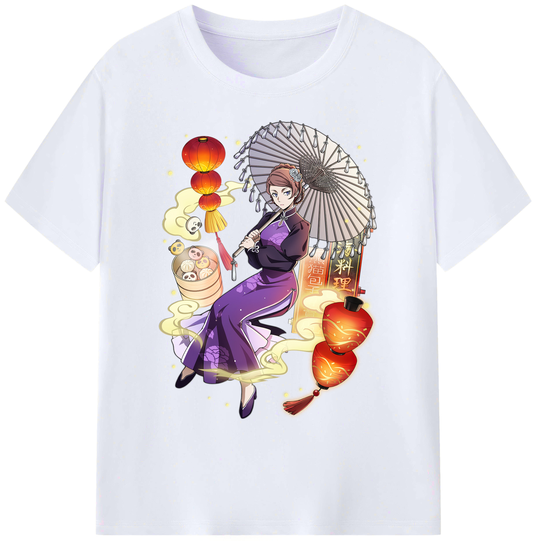 （画像用） 文豪ストレイドッグス Bungo Stray Dogs 綿100％ メンズ半袖Tシャツ｜肌触りやわらか＆通気性