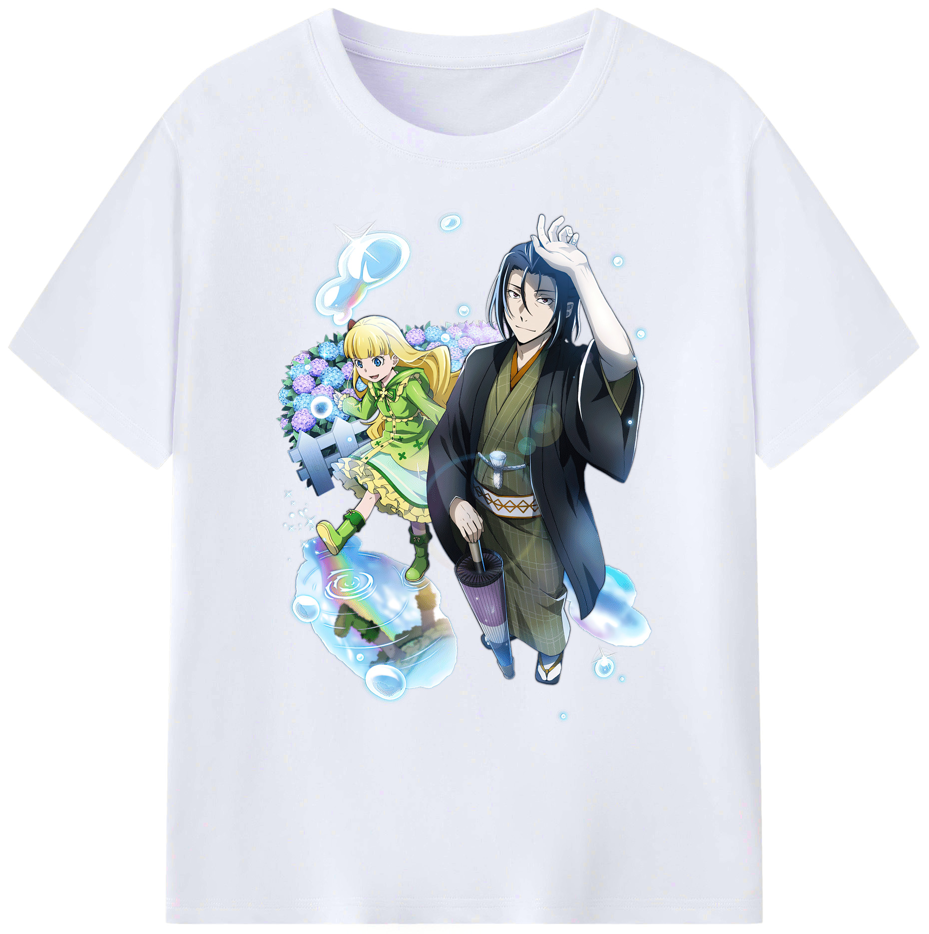 （画像用） 文豪ストレイドッグス Bungo Stray Dogs 綿100％ メンズ半袖Tシャツ｜肌触りやわらか＆通気性