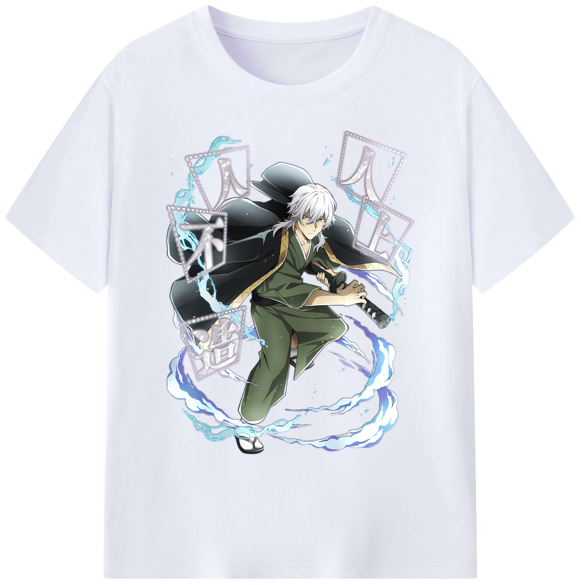 （画像用） 文豪ストレイドッグス Bungo Stray Dogs 綿100％ メンズ半袖Tシャツ｜肌触りやわらか＆通気性
