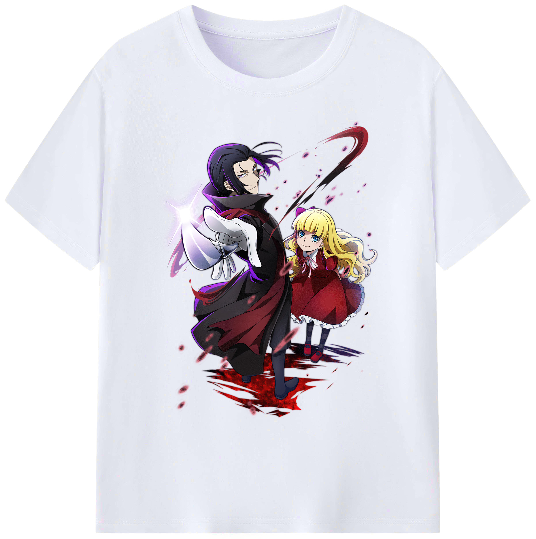 （画像用） 文豪ストレイドッグス Bungo Stray Dogs 綿100％ メンズ半袖Tシャツ｜肌触りやわらか＆通気性