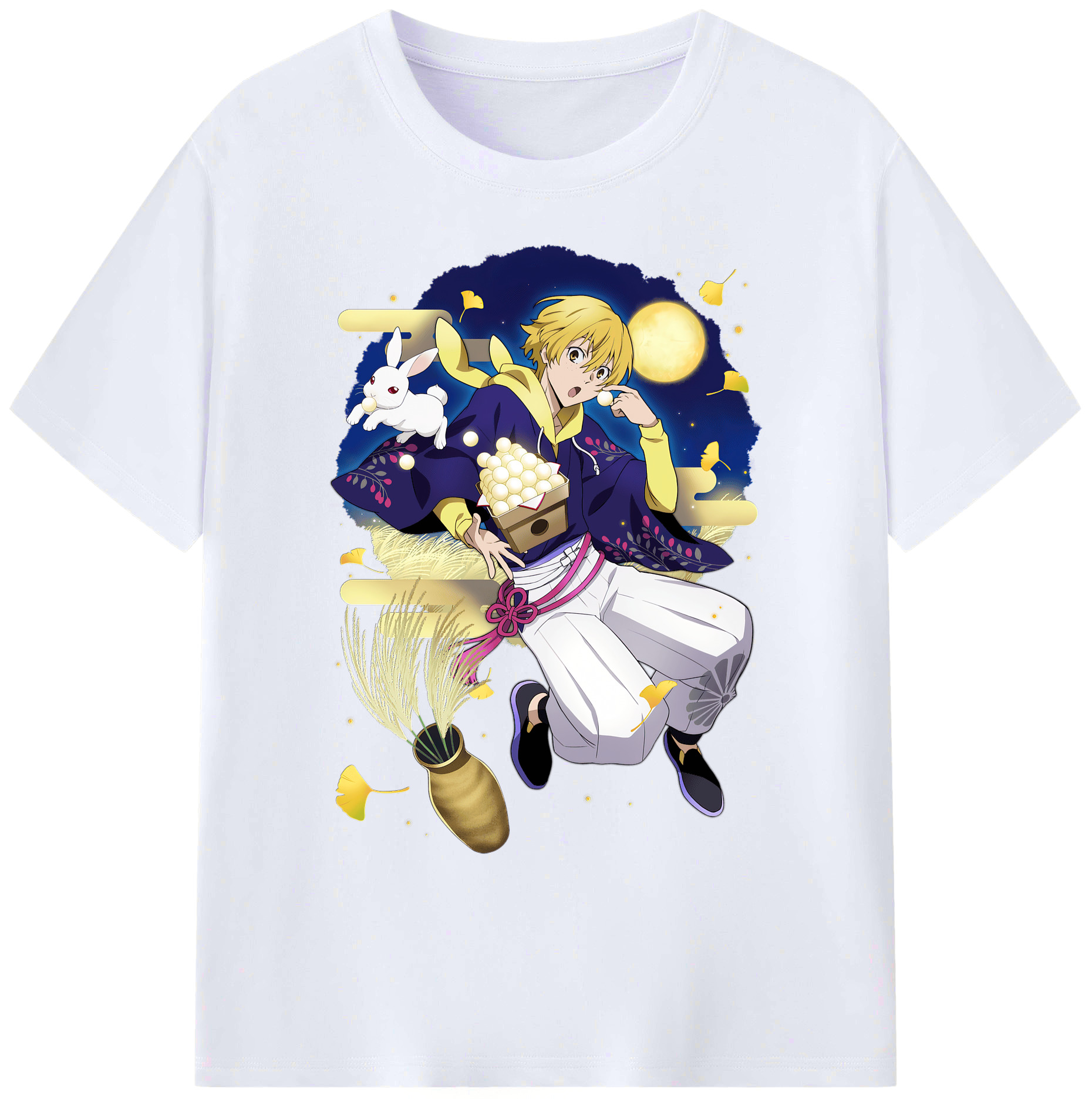 （画像用） 文豪ストレイドッグス Bungo Stray Dogs 綿100％ メンズ半袖Tシャツ｜肌触りやわらか＆通気性