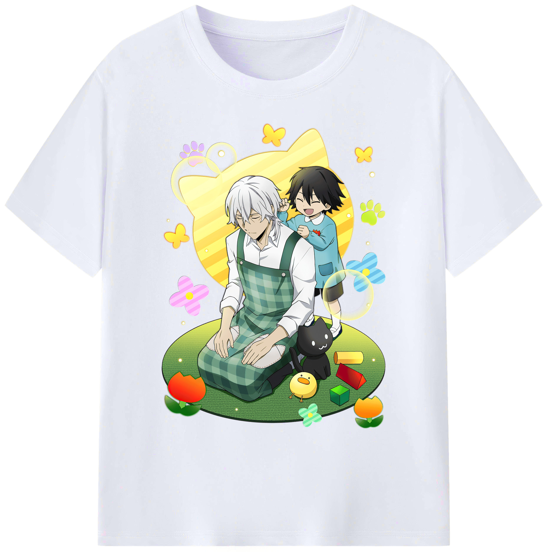 （画像用） 文豪ストレイドッグス Bungo Stray Dogs 綿100％ メンズ半袖Tシャツ｜肌触りやわらか＆通気性