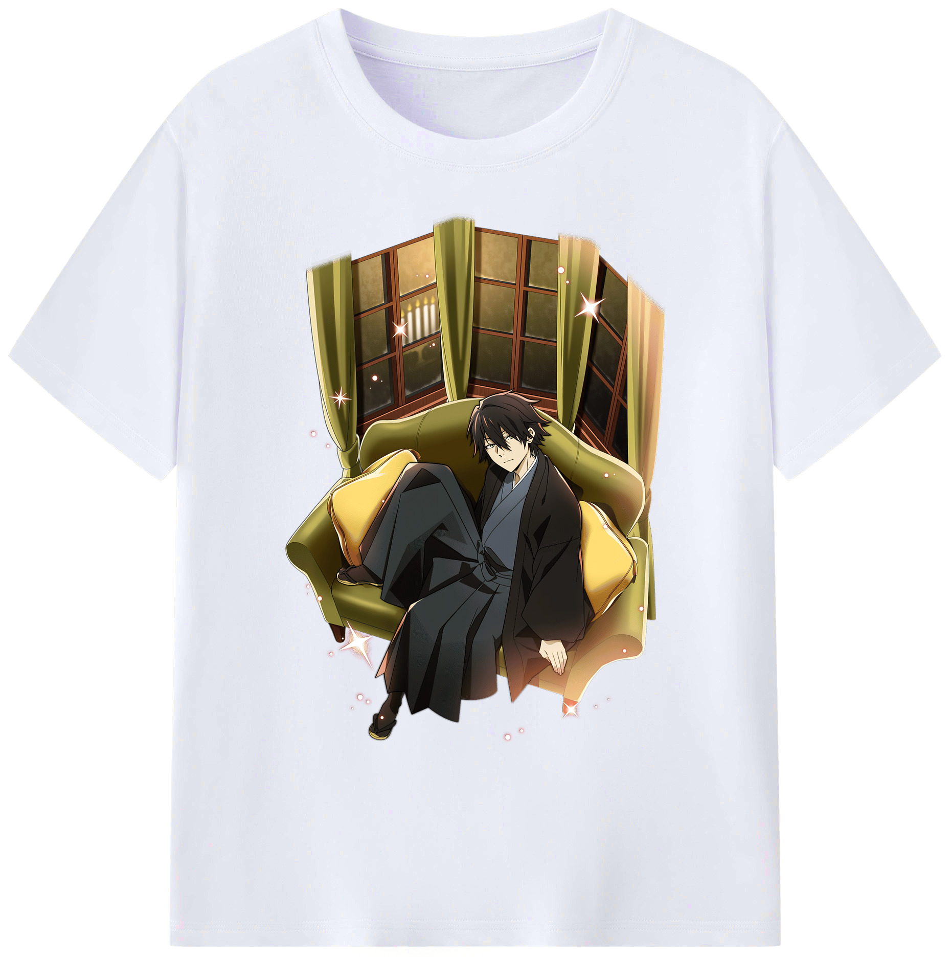 （画像用） 文豪ストレイドッグス Bungo Stray Dogs 綿100％ メンズ半袖Tシャツ｜肌触りやわらか＆通気性
