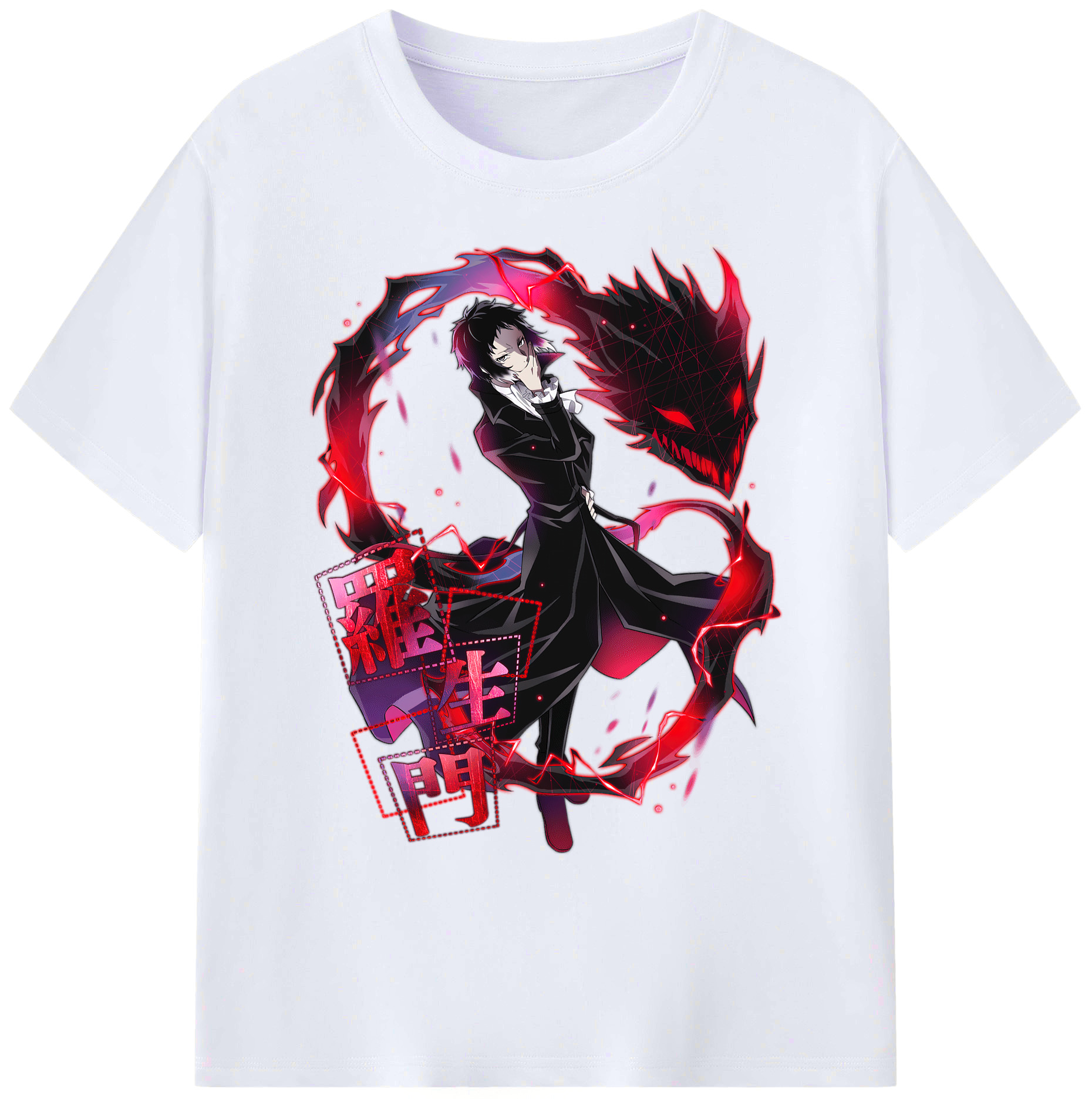 （画像用） 文豪ストレイドッグス Bungo Stray Dogs 綿100％ メンズ半袖Tシャツ｜肌触りやわらか＆通気性