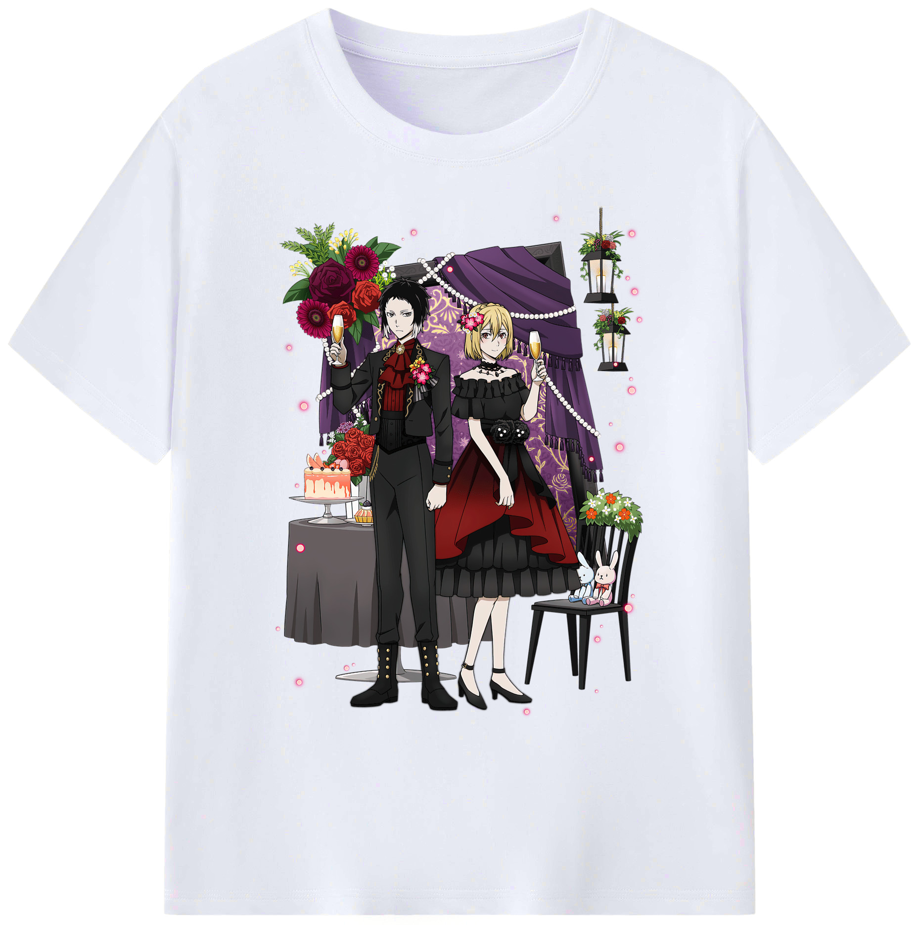 （画像用） 文豪ストレイドッグス Bungo Stray Dogs 綿100％ メンズ半袖Tシャツ｜肌触りやわらか＆通気性