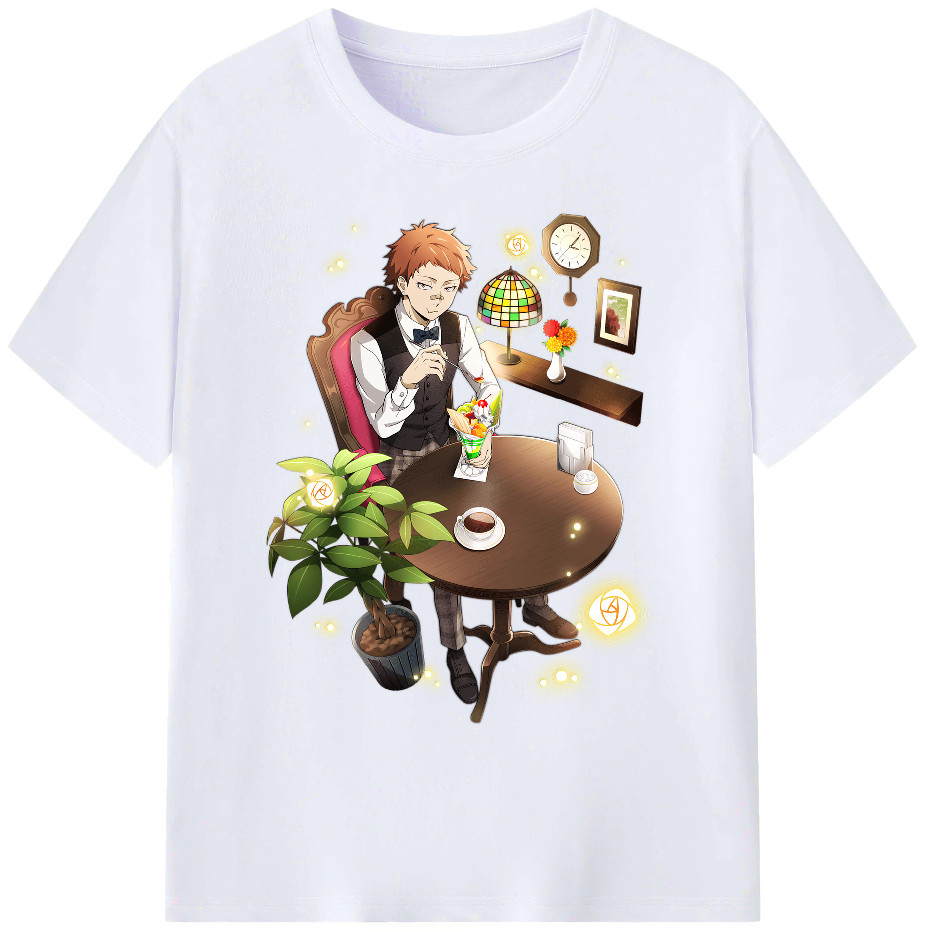 （画像用） 文豪ストレイドッグス Bungo Stray Dogs 綿100％ メンズ半袖Tシャツ｜肌触りやわらか＆通気性
