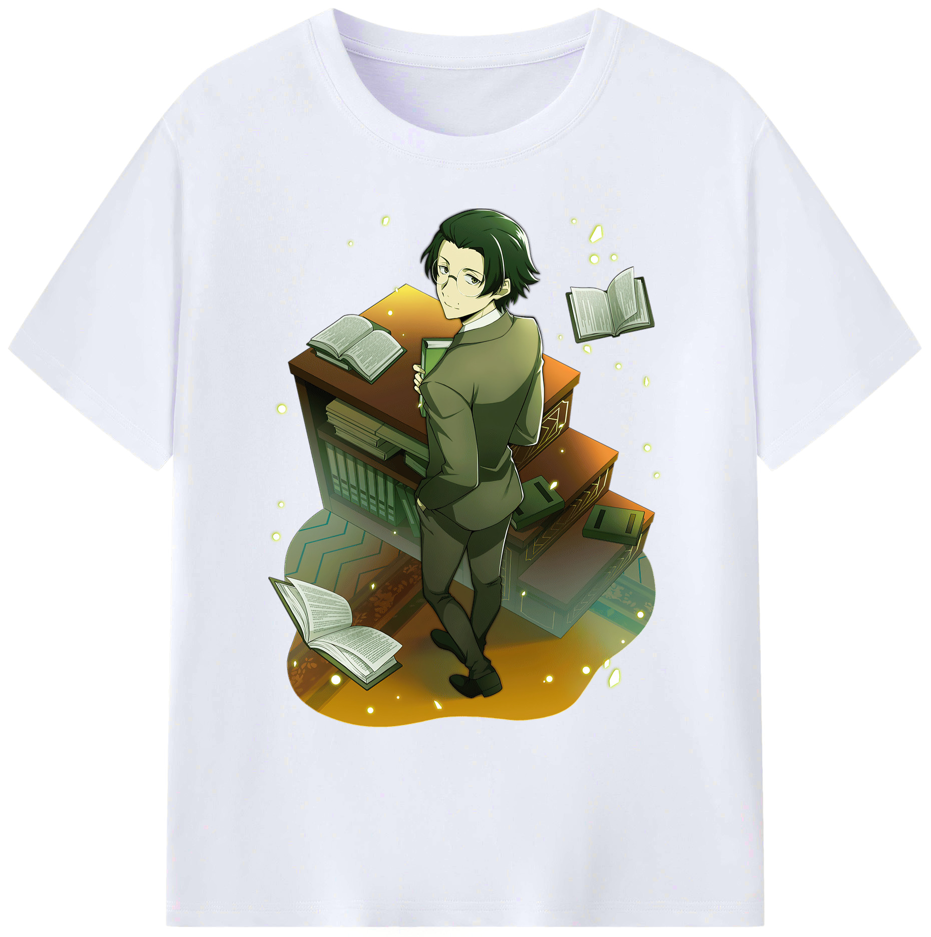 （画像用） 文豪ストレイドッグス Bungo Stray Dogs 綿100％ メンズ半袖Tシャツ｜肌触りやわらか＆通気性