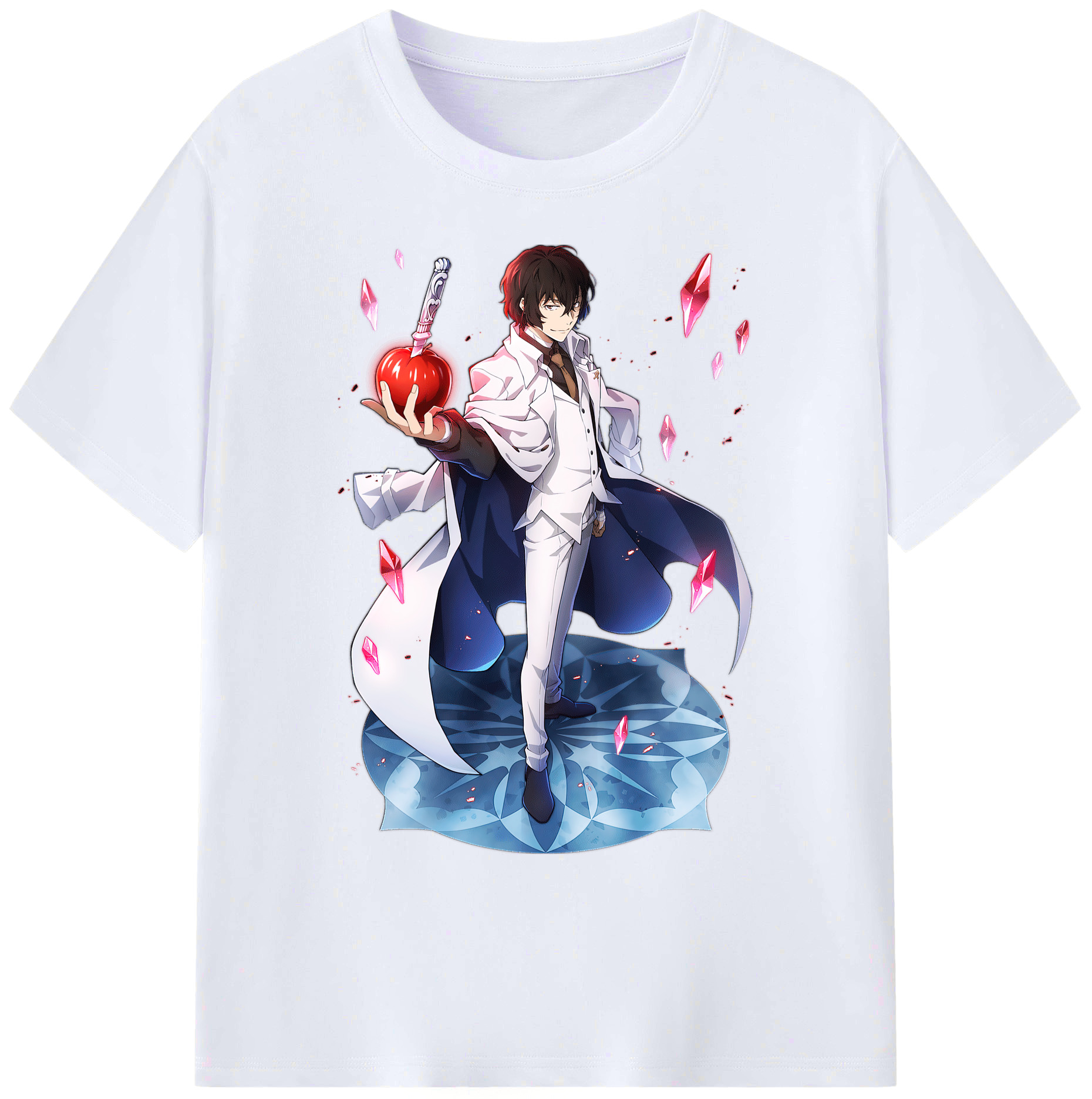 （画像用） 文豪ストレイドッグス Bungo Stray Dogs 綿100％ メンズ半袖Tシャツ｜肌触りやわらか＆通気性
