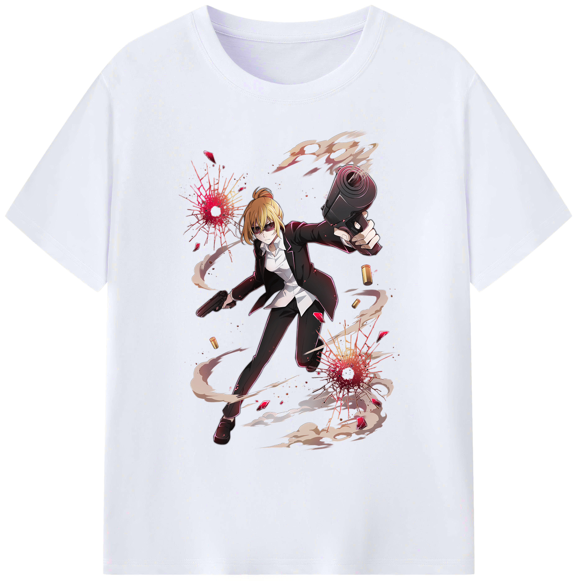 （画像用） 文豪ストレイドッグス Bungo Stray Dogs 綿100％ メンズ半袖Tシャツ｜肌触りやわらか＆通気性