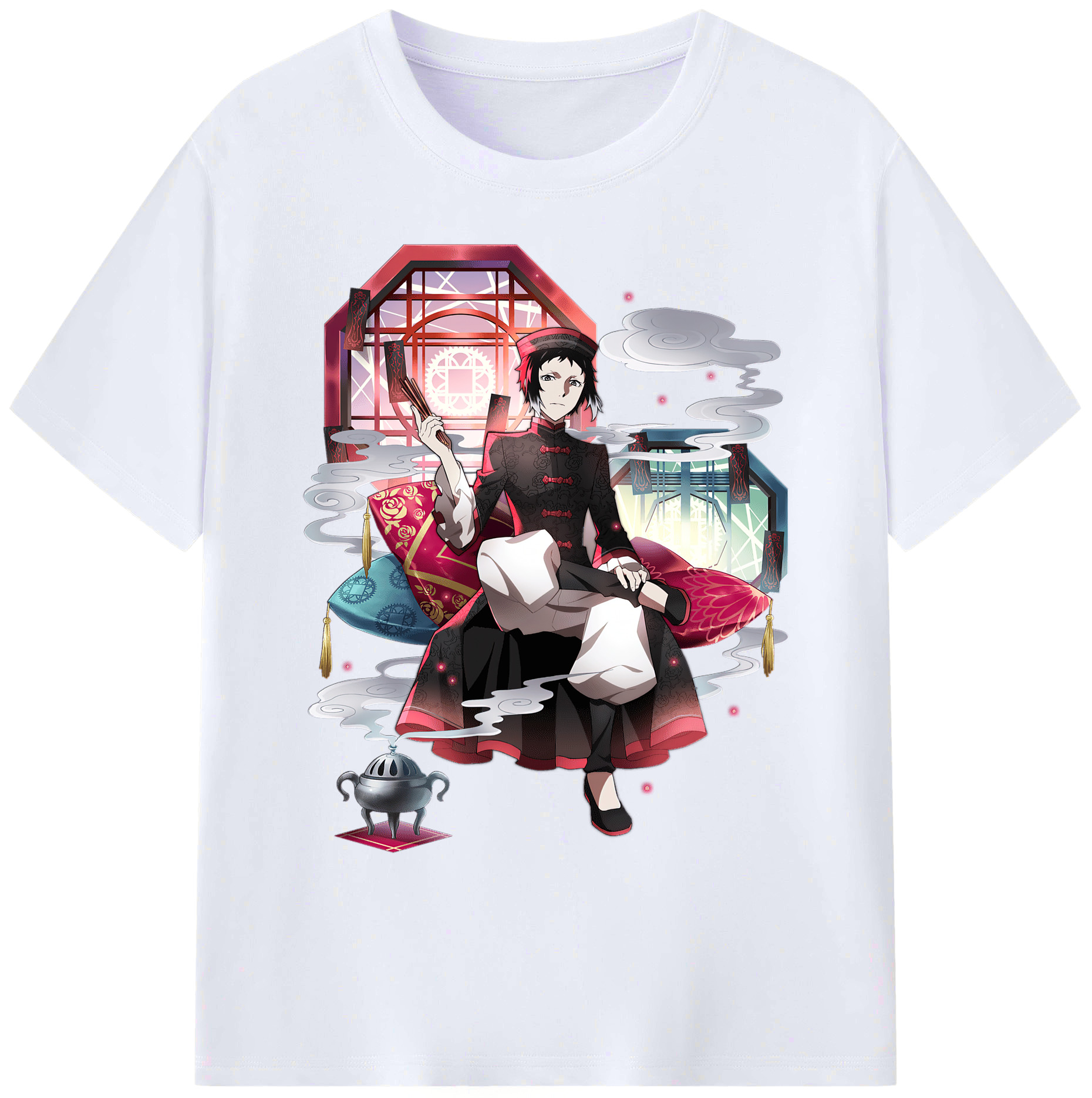 （画像用） 文豪ストレイドッグス Bungo Stray Dogs 綿100％ メンズ半袖Tシャツ｜肌触りやわらか＆通気性