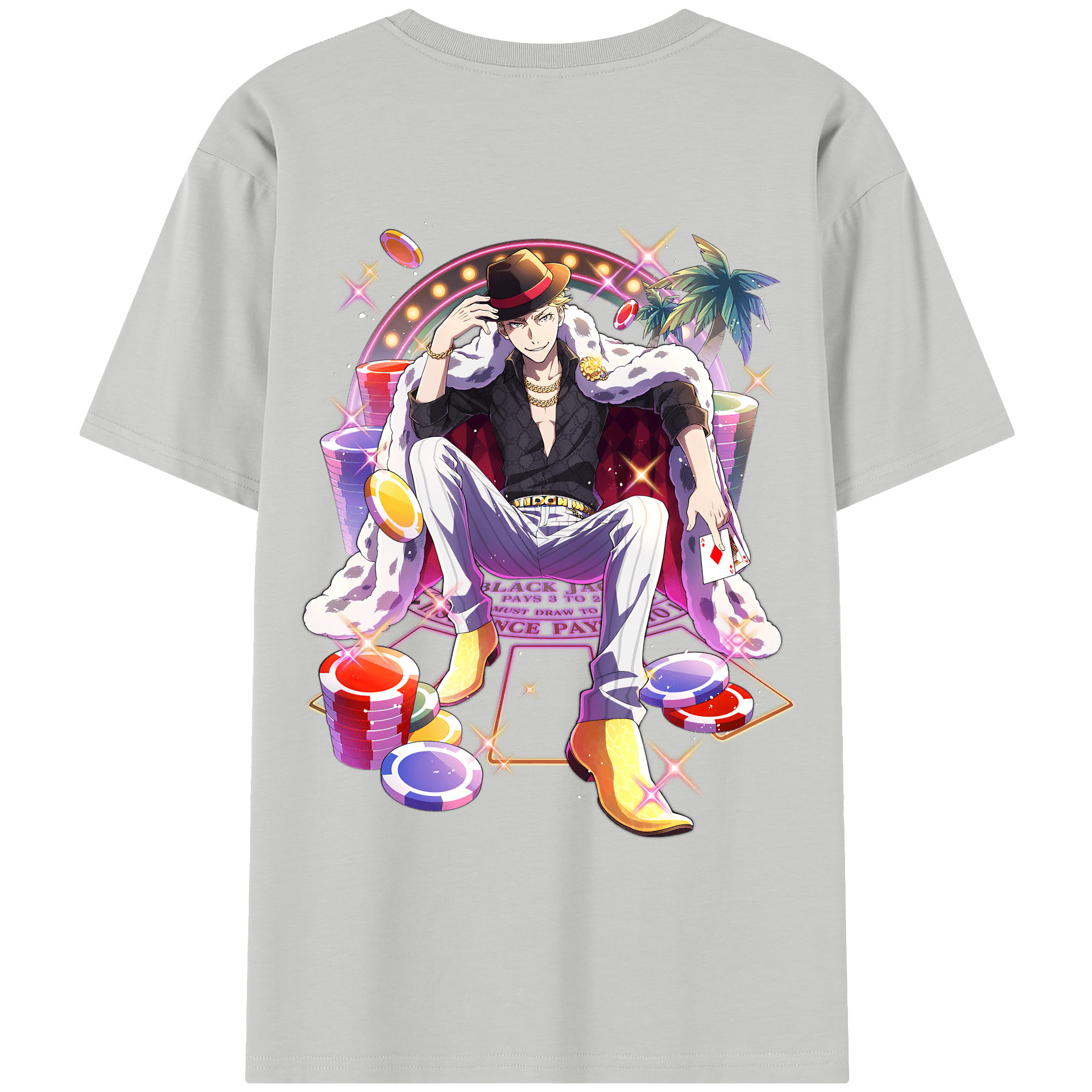 （画像用） 文豪ストレイドッグス Bungo Stray Dogs レディース半袖Tシャツ(バックプリント)