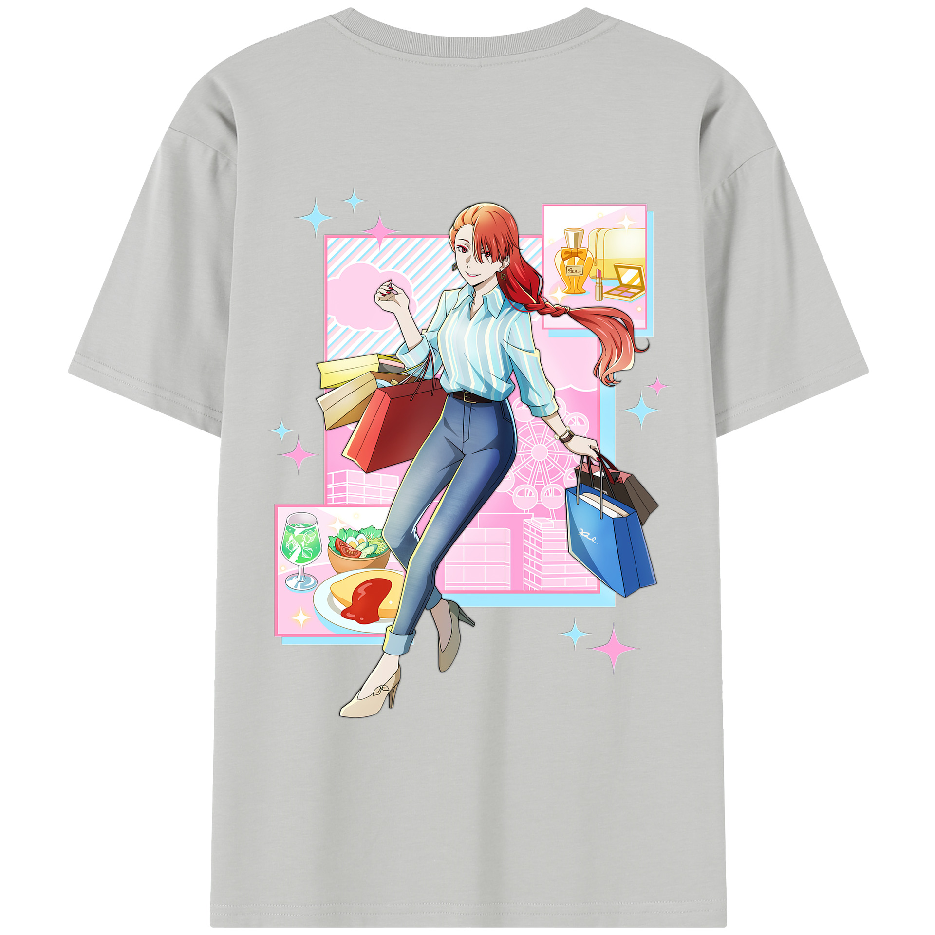 （画像用） 文豪ストレイドッグス Bungo Stray Dogs レディース半袖Tシャツ(バックプリント)