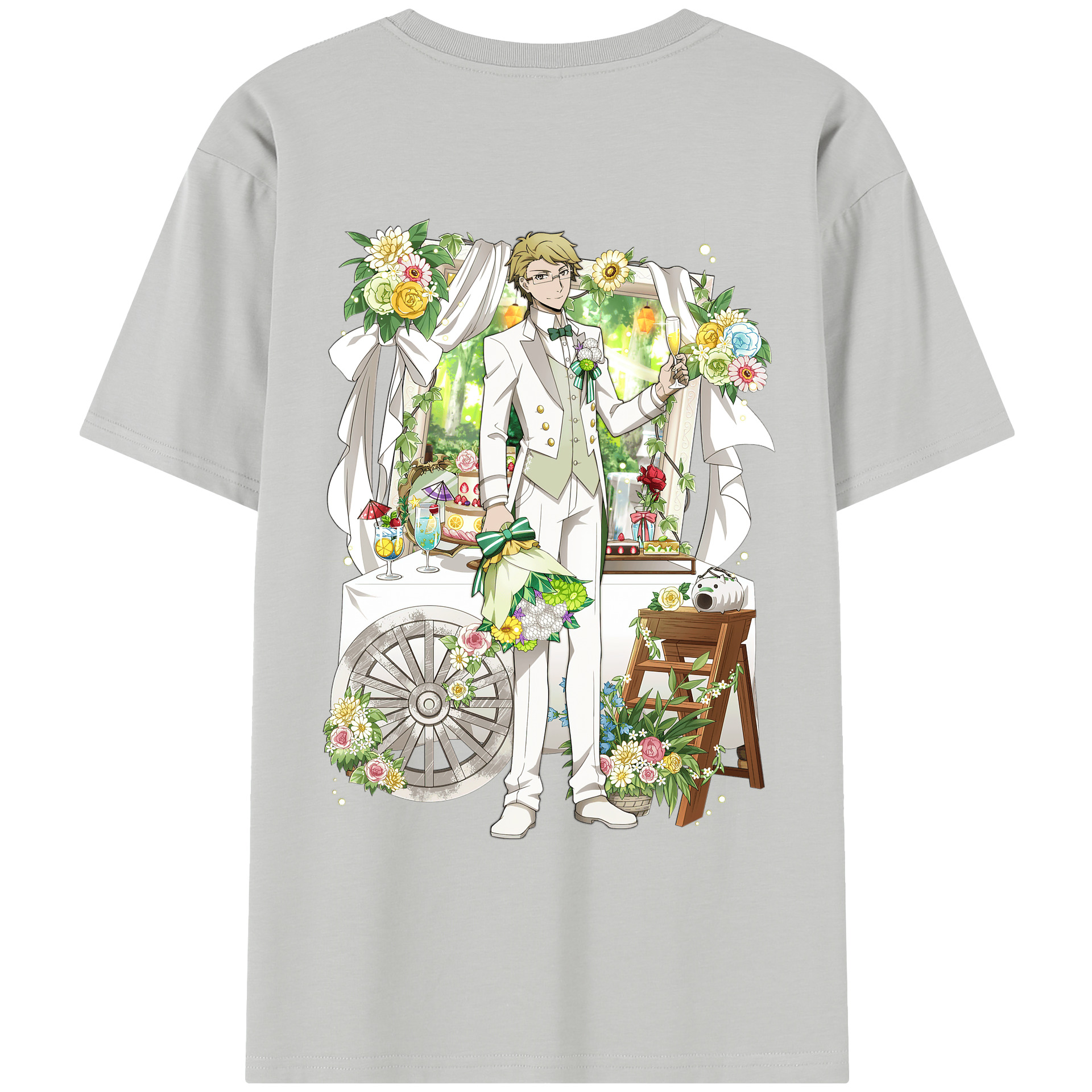 （画像用） 文豪ストレイドッグス Bungo Stray Dogs レディース半袖Tシャツ(バックプリント)