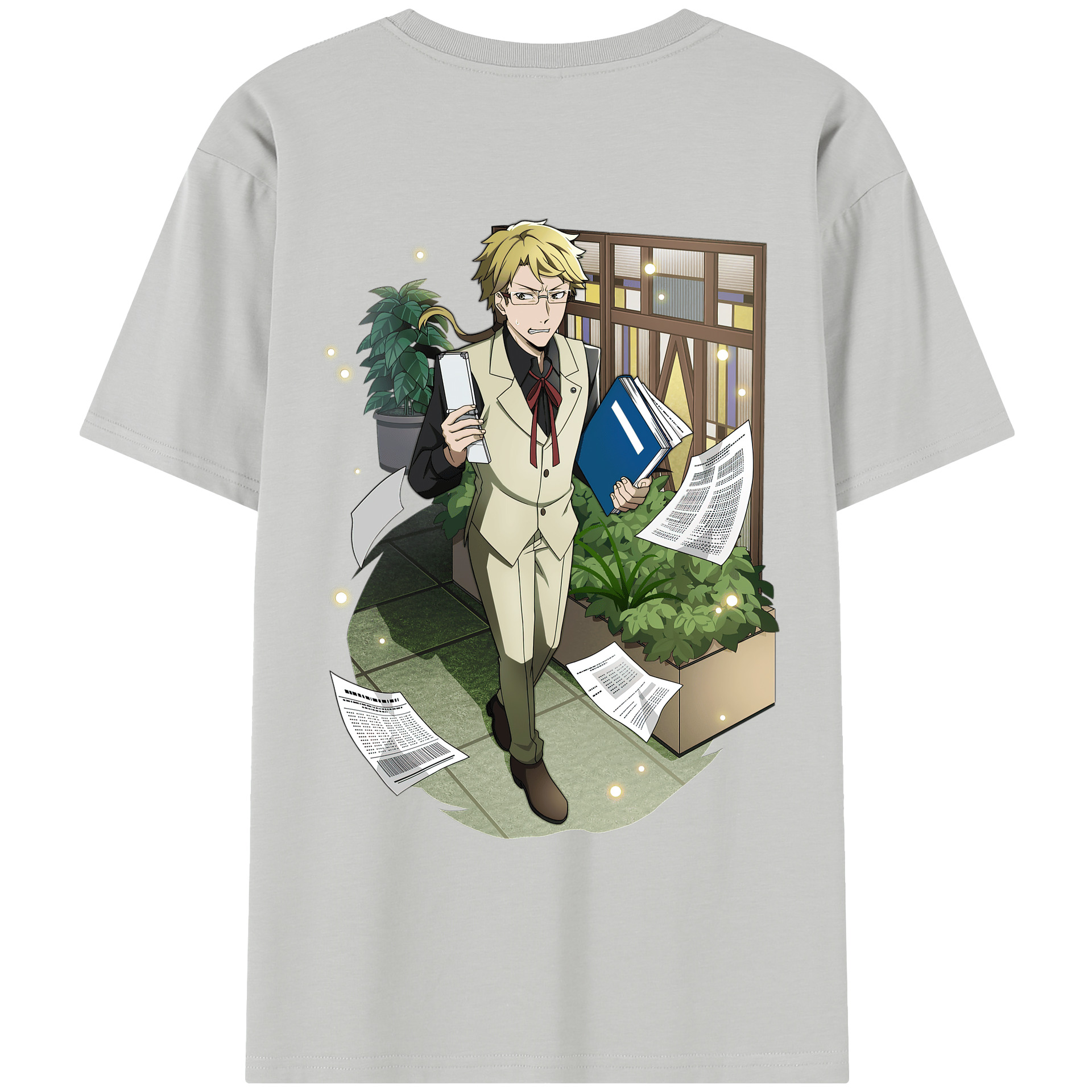 （画像用） 文豪ストレイドッグス Bungo Stray Dogs レディース半袖Tシャツ(バックプリント)