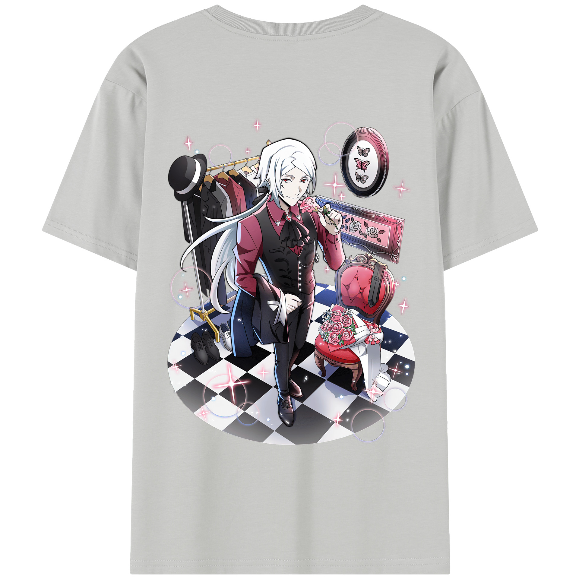 （画像用） 文豪ストレイドッグス Bungo Stray Dogs レディース半袖Tシャツ(バックプリント)