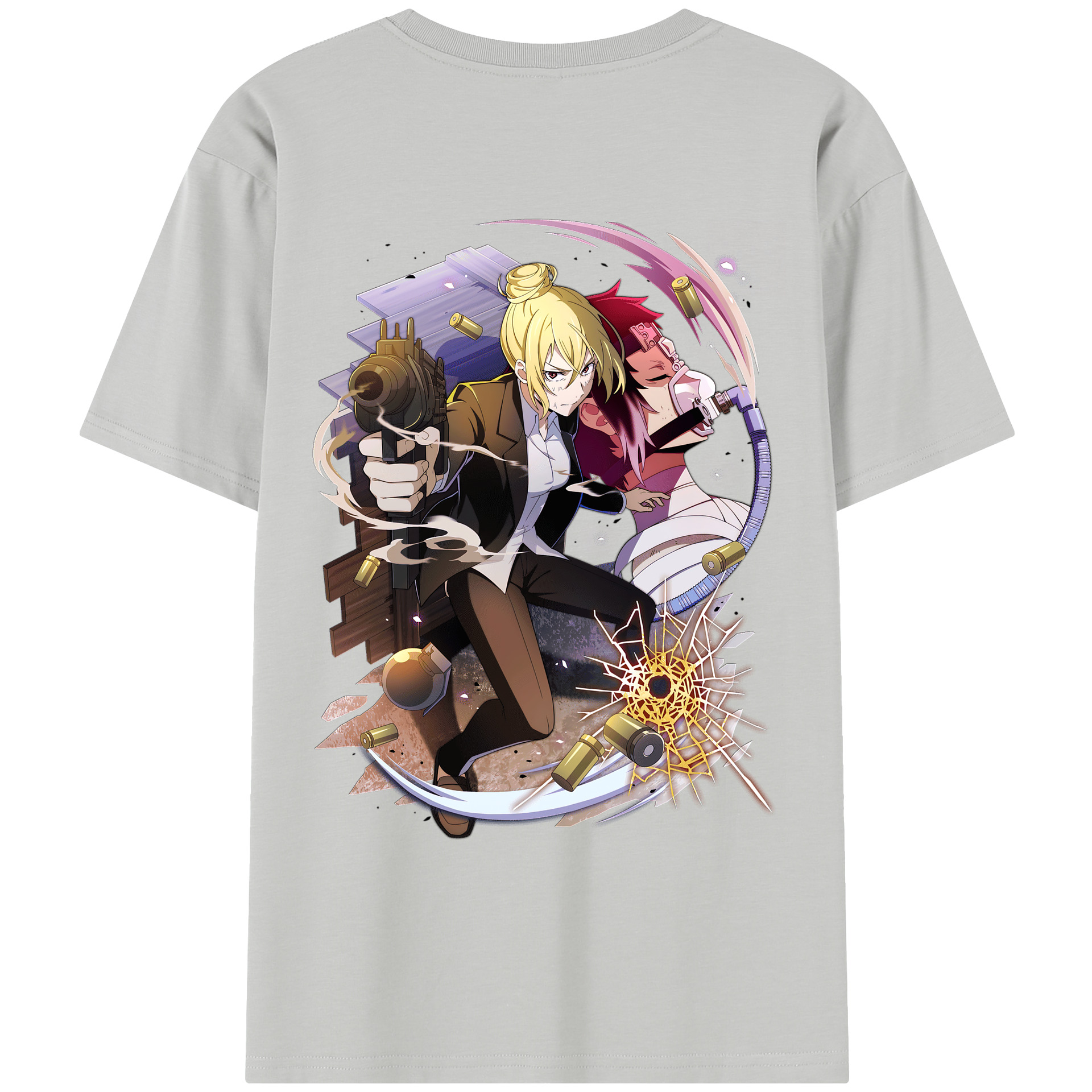 （画像用） 文豪ストレイドッグス Bungo Stray Dogs レディース半袖Tシャツ(バックプリント)