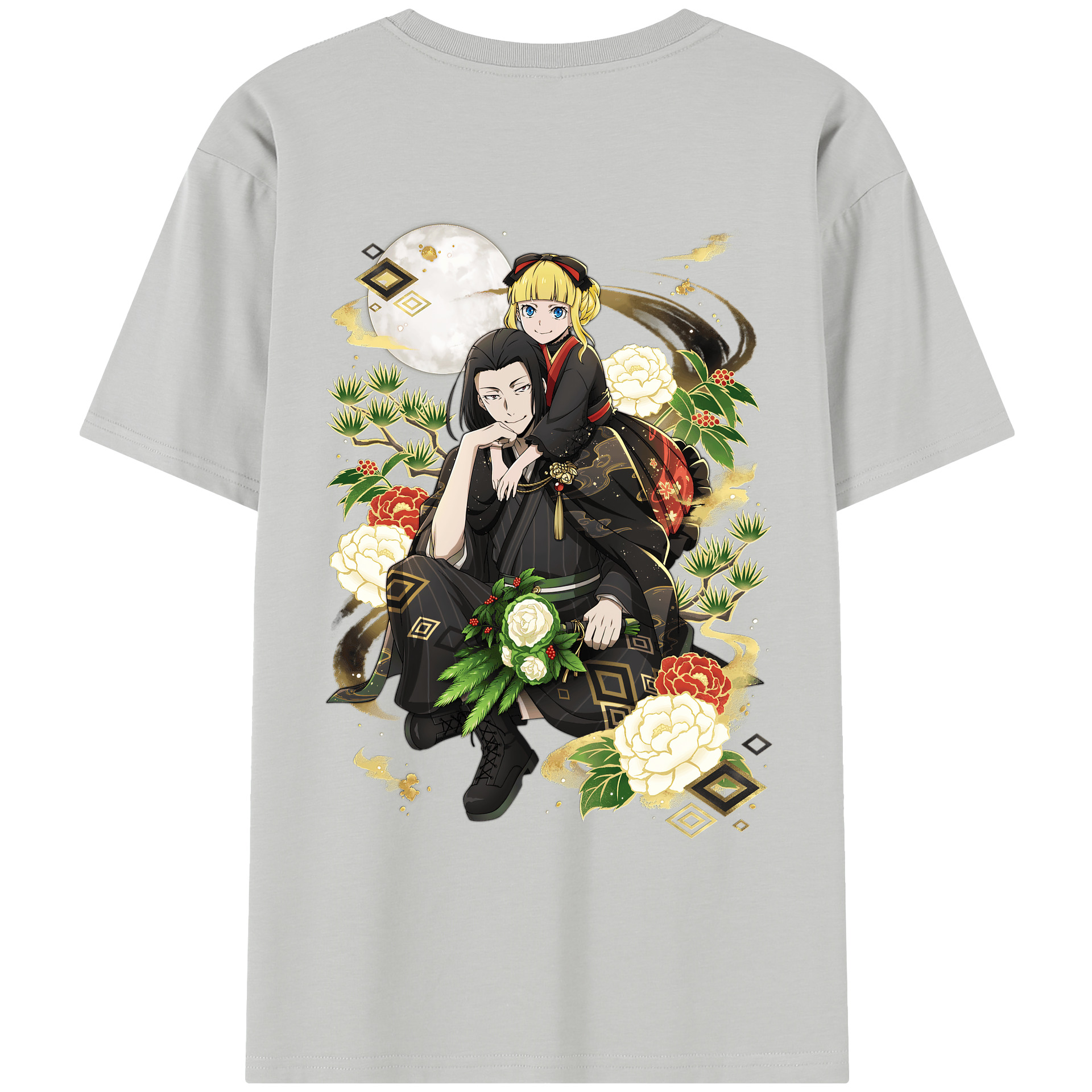 （画像用） 文豪ストレイドッグス Bungo Stray Dogs レディース半袖Tシャツ(バックプリント)