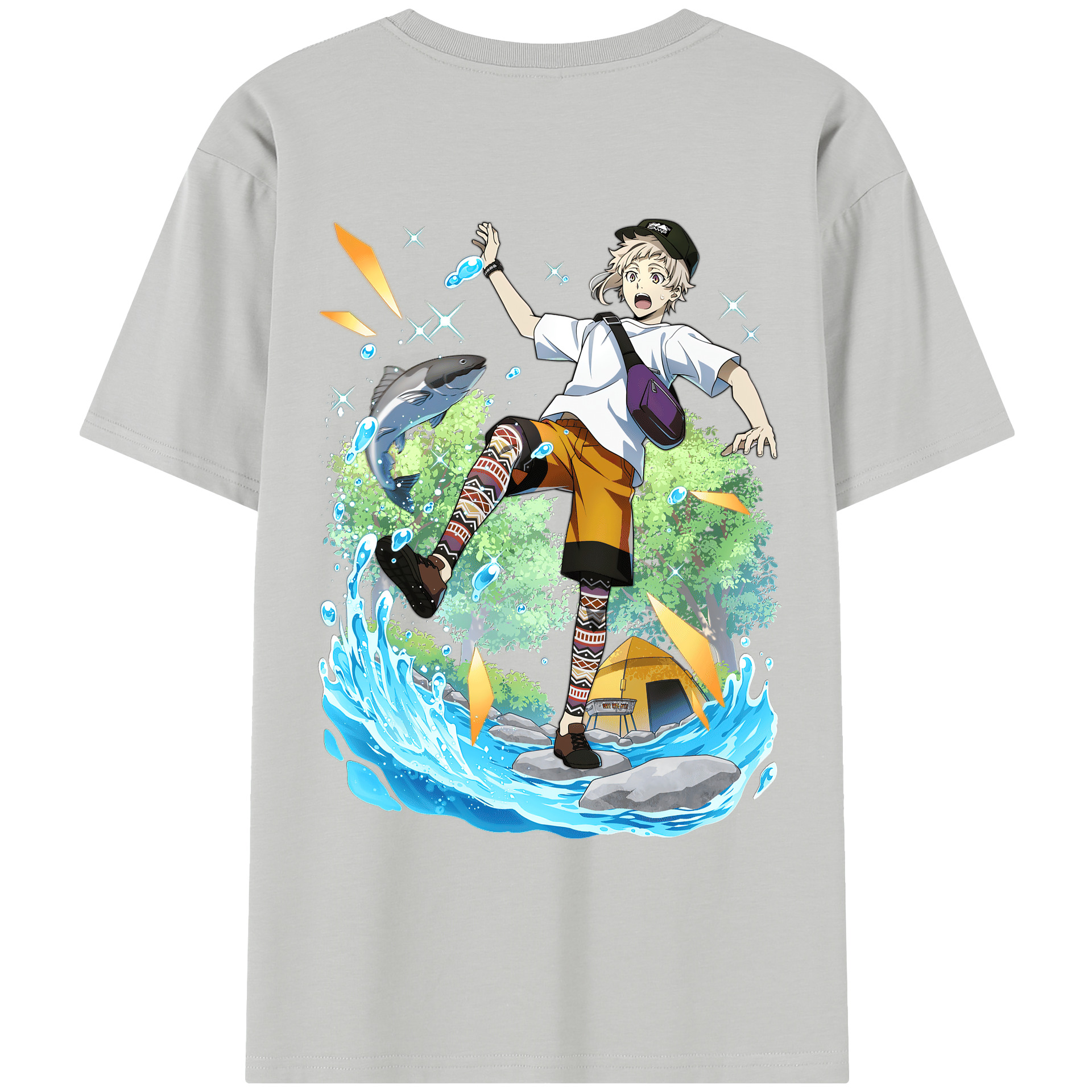（画像用） 文豪ストレイドッグス Bungo Stray Dogs レディース半袖Tシャツ(バックプリント)