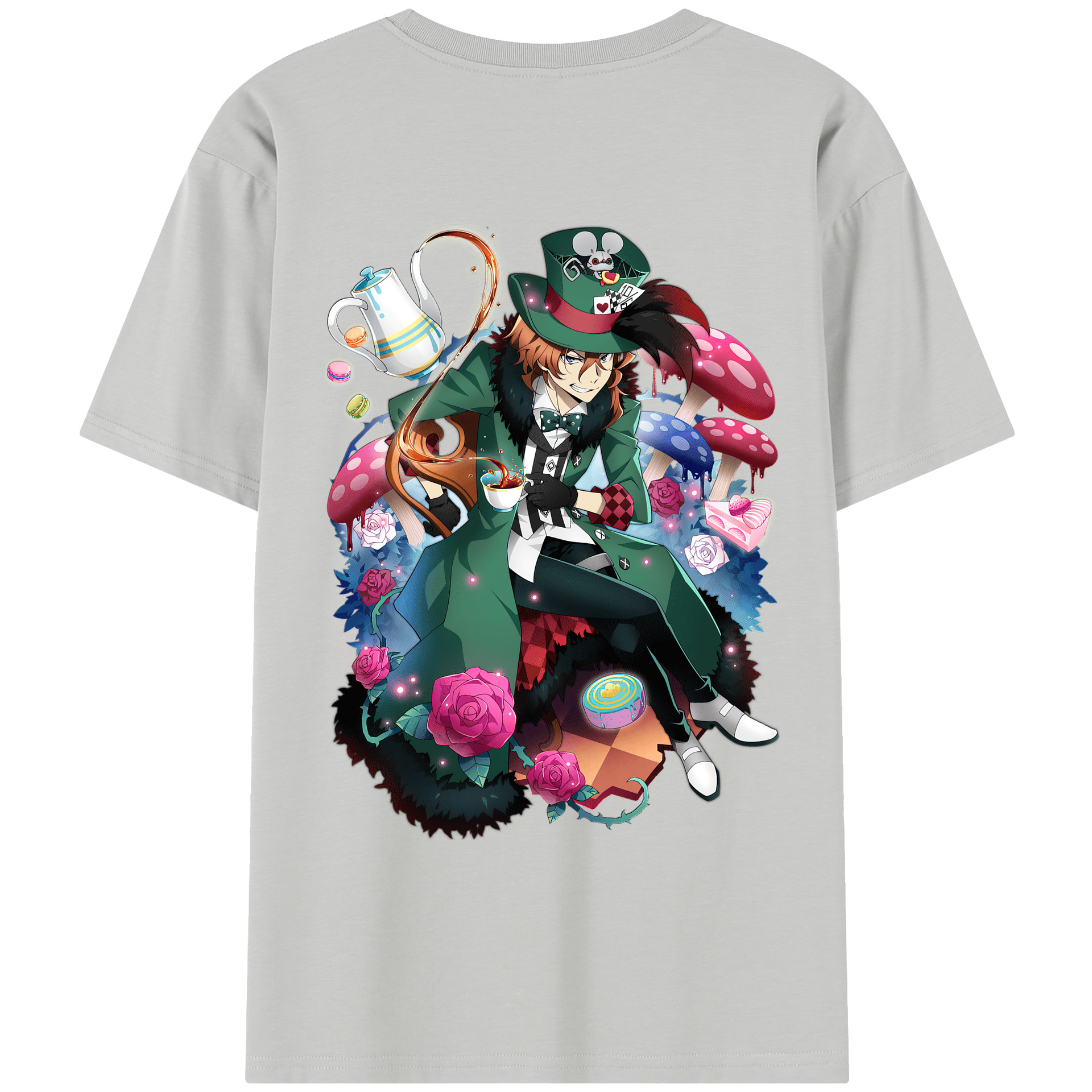 （画像用） 文豪ストレイドッグス Bungo Stray Dogs レディース半袖Tシャツ(バックプリント)