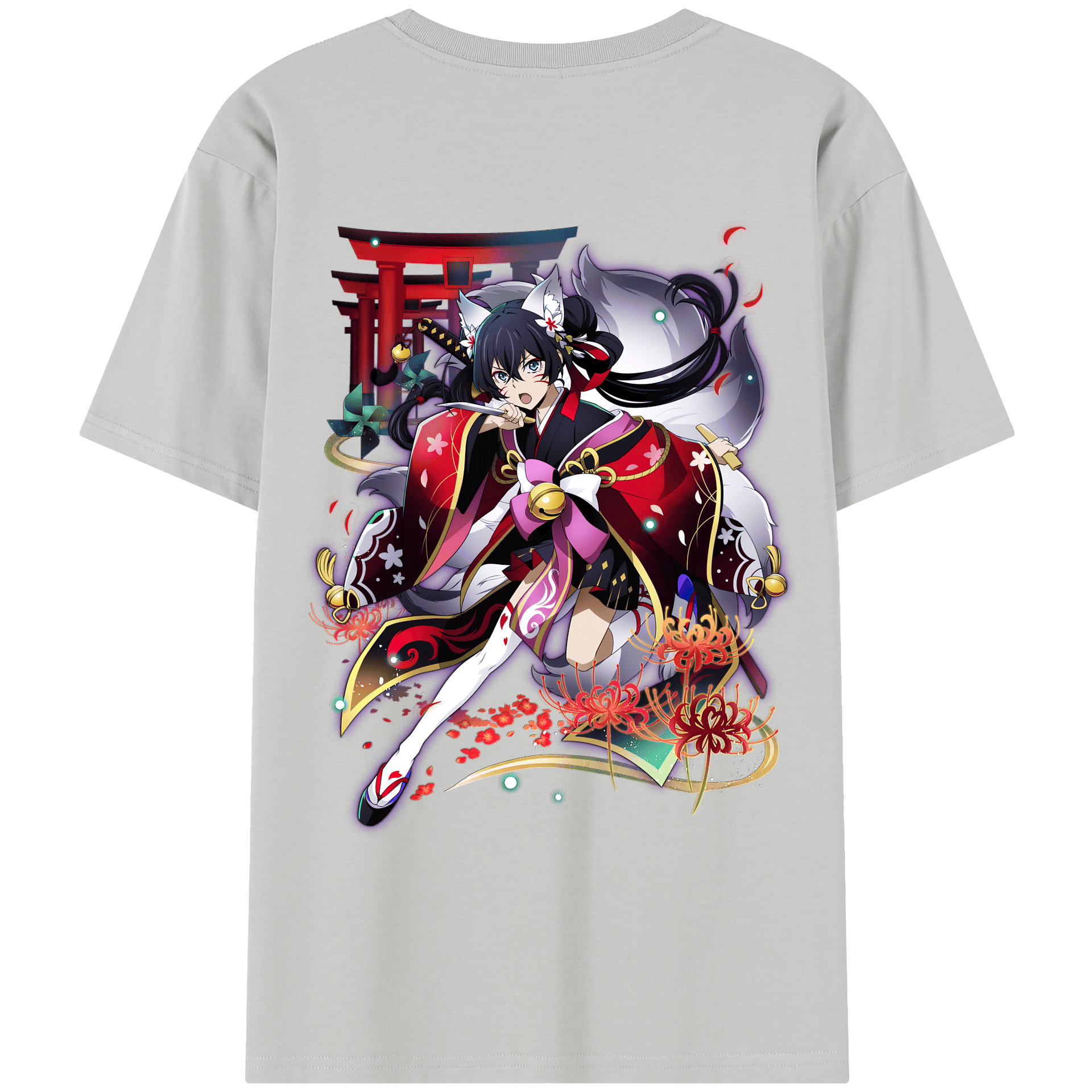 （画像用） 文豪ストレイドッグス Bungo Stray Dogs レディース半袖Tシャツ(バックプリント)