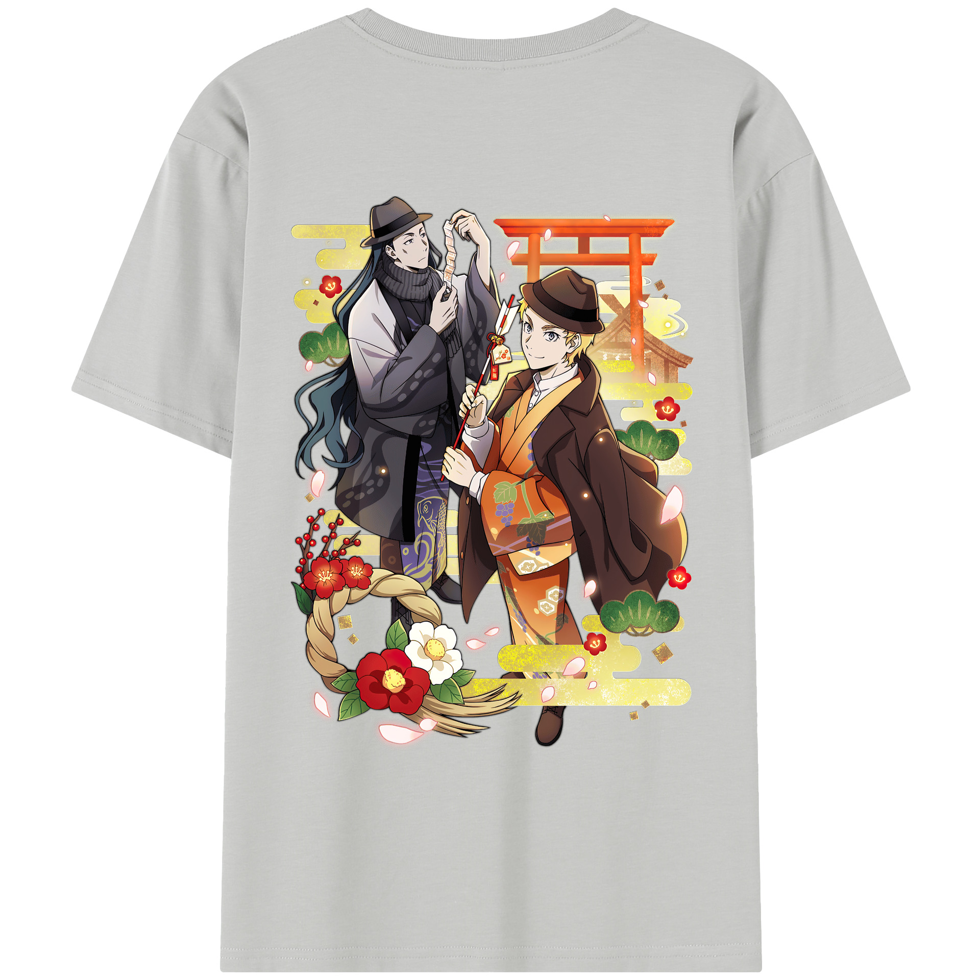 （画像用） 文豪ストレイドッグス Bungo Stray Dogs レディース半袖Tシャツ(バックプリント)