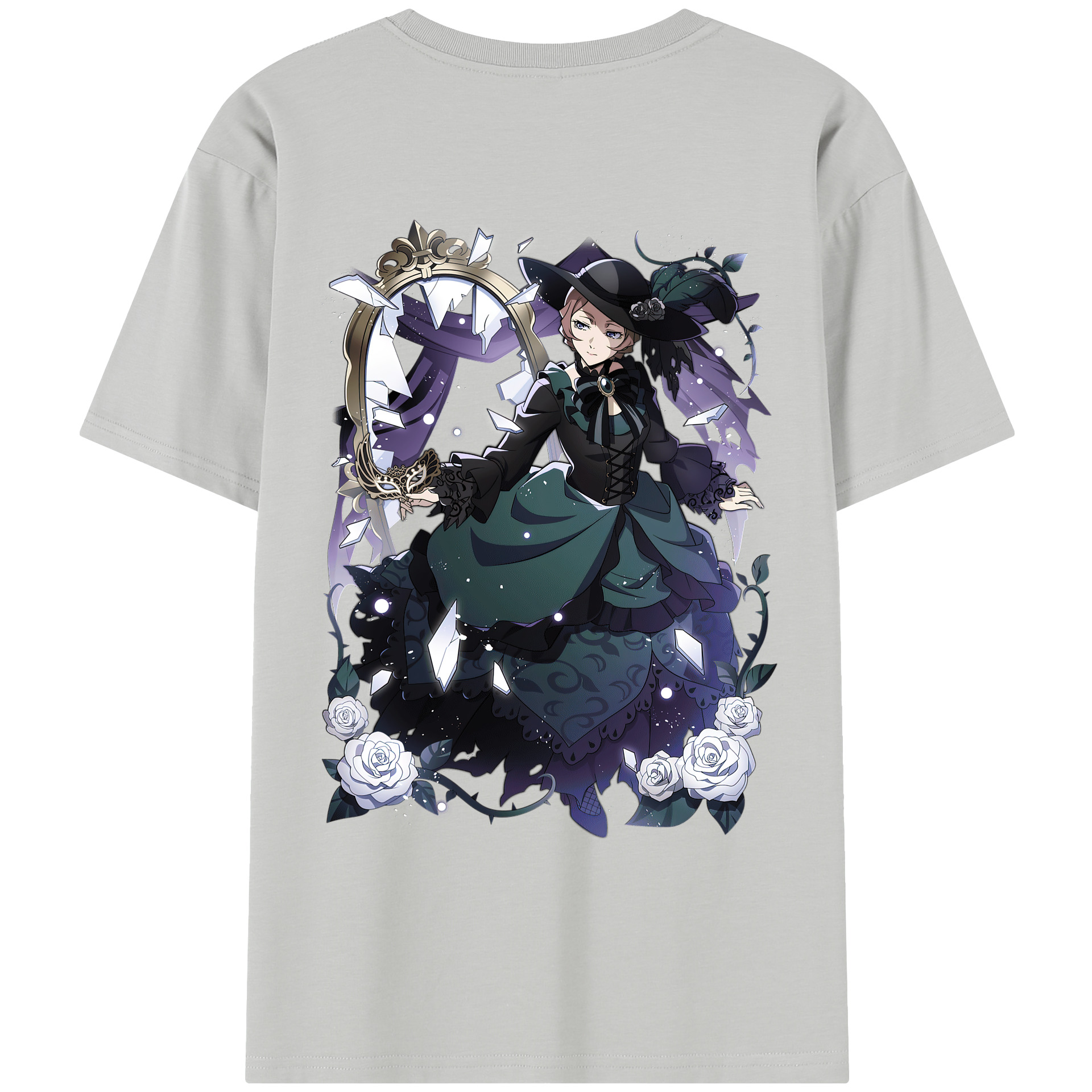 （画像用） 文豪ストレイドッグス Bungo Stray Dogs レディース半袖Tシャツ(バックプリント)