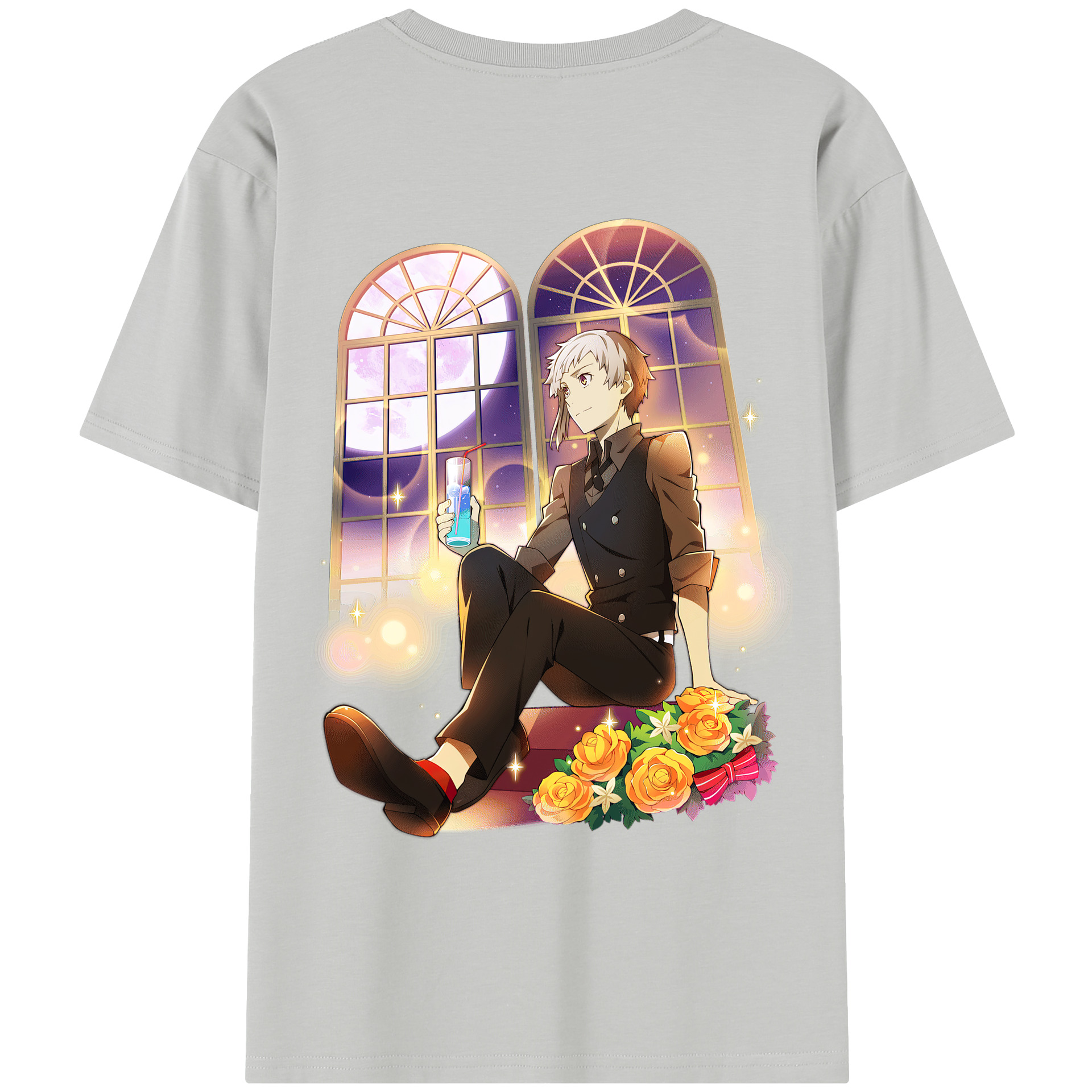 （画像用） 文豪ストレイドッグス Bungo Stray Dogs レディース半袖Tシャツ(バックプリント)