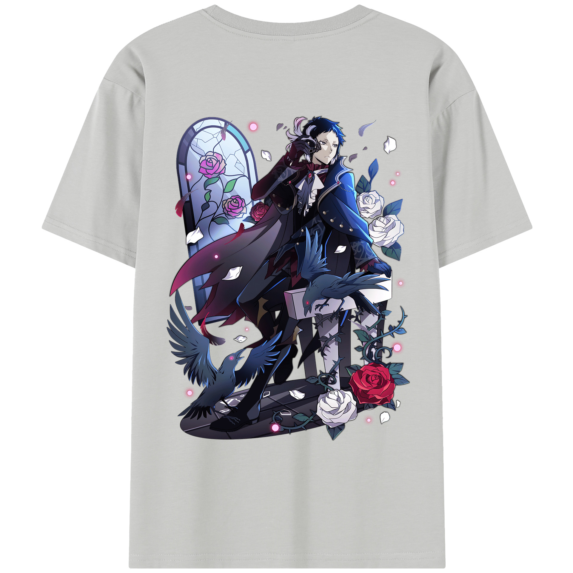 （画像用） 文豪ストレイドッグス Bungo Stray Dogs レディース半袖Tシャツ(バックプリント)