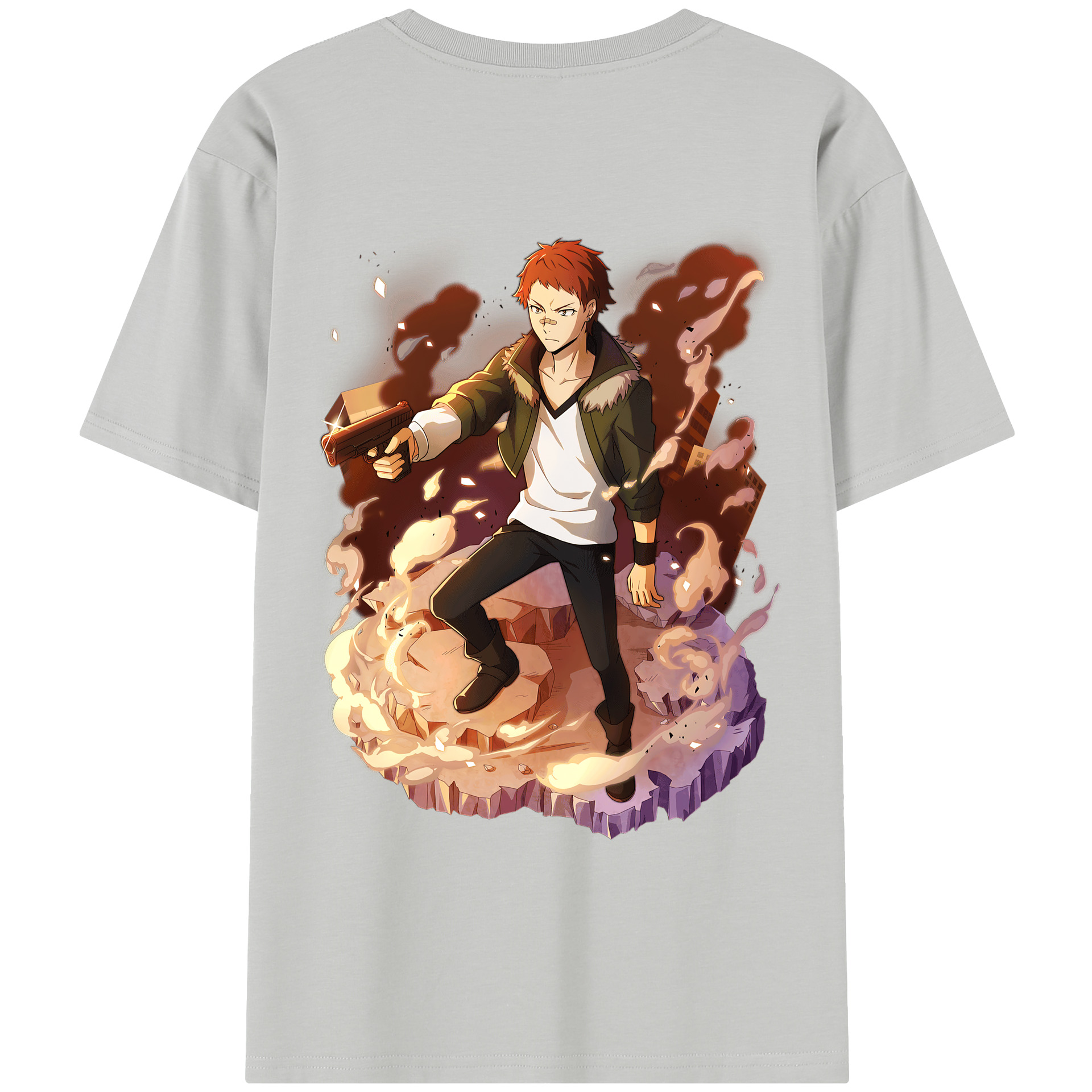 （画像用） 文豪ストレイドッグス Bungo Stray Dogs レディース半袖Tシャツ(バックプリント)