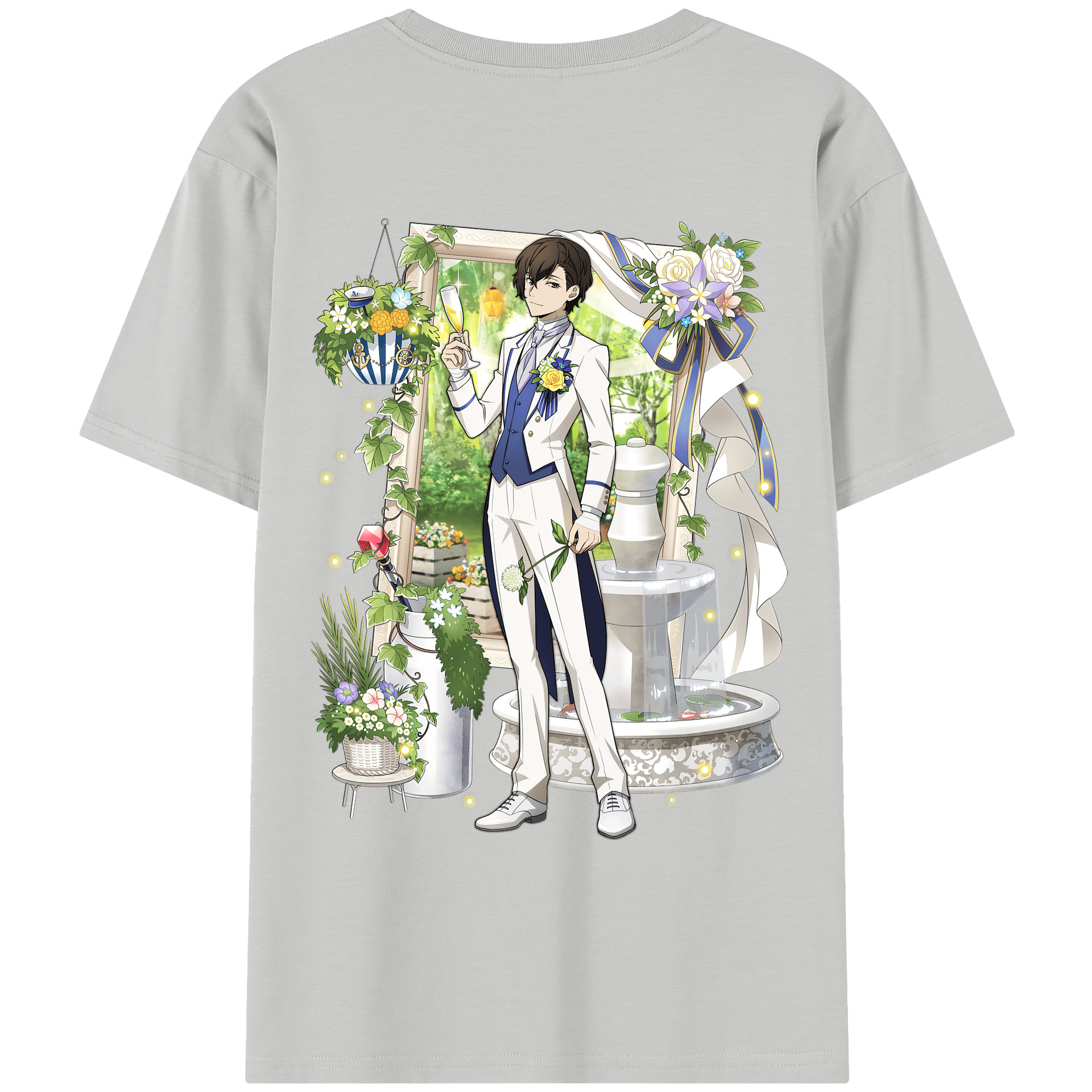 （画像用） 文豪ストレイドッグス Bungo Stray Dogs レディース半袖Tシャツ(バックプリント)