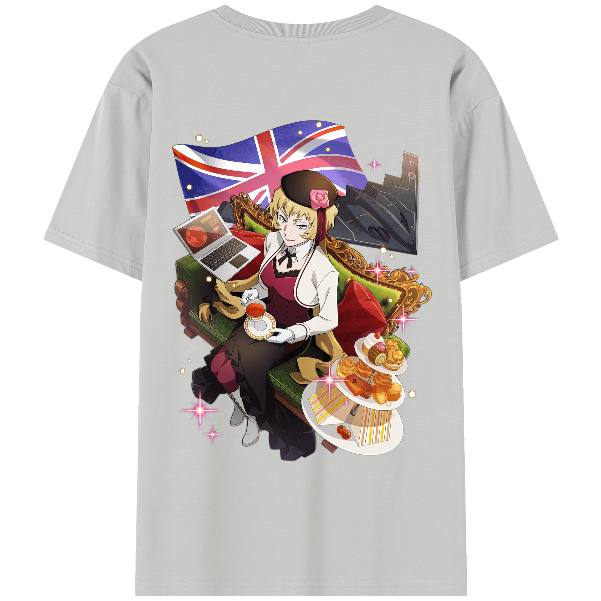 （画像用） 文豪ストレイドッグス Bungo Stray Dogs レディース半袖Tシャツ(バックプリント)