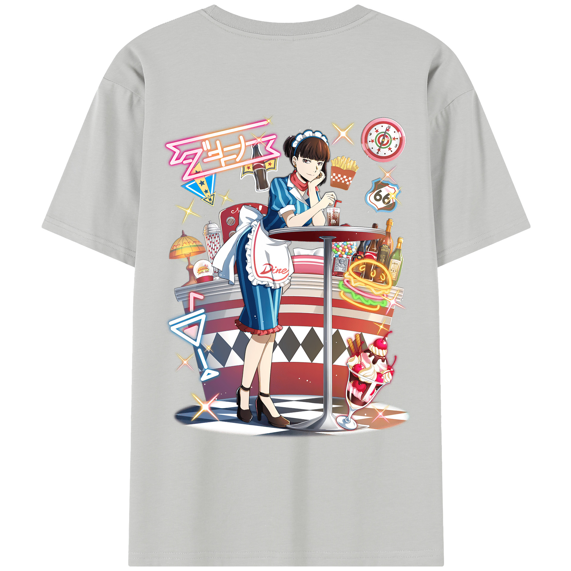 （画像用） 文豪ストレイドッグス Bungo Stray Dogs レディース半袖Tシャツ(バックプリント)