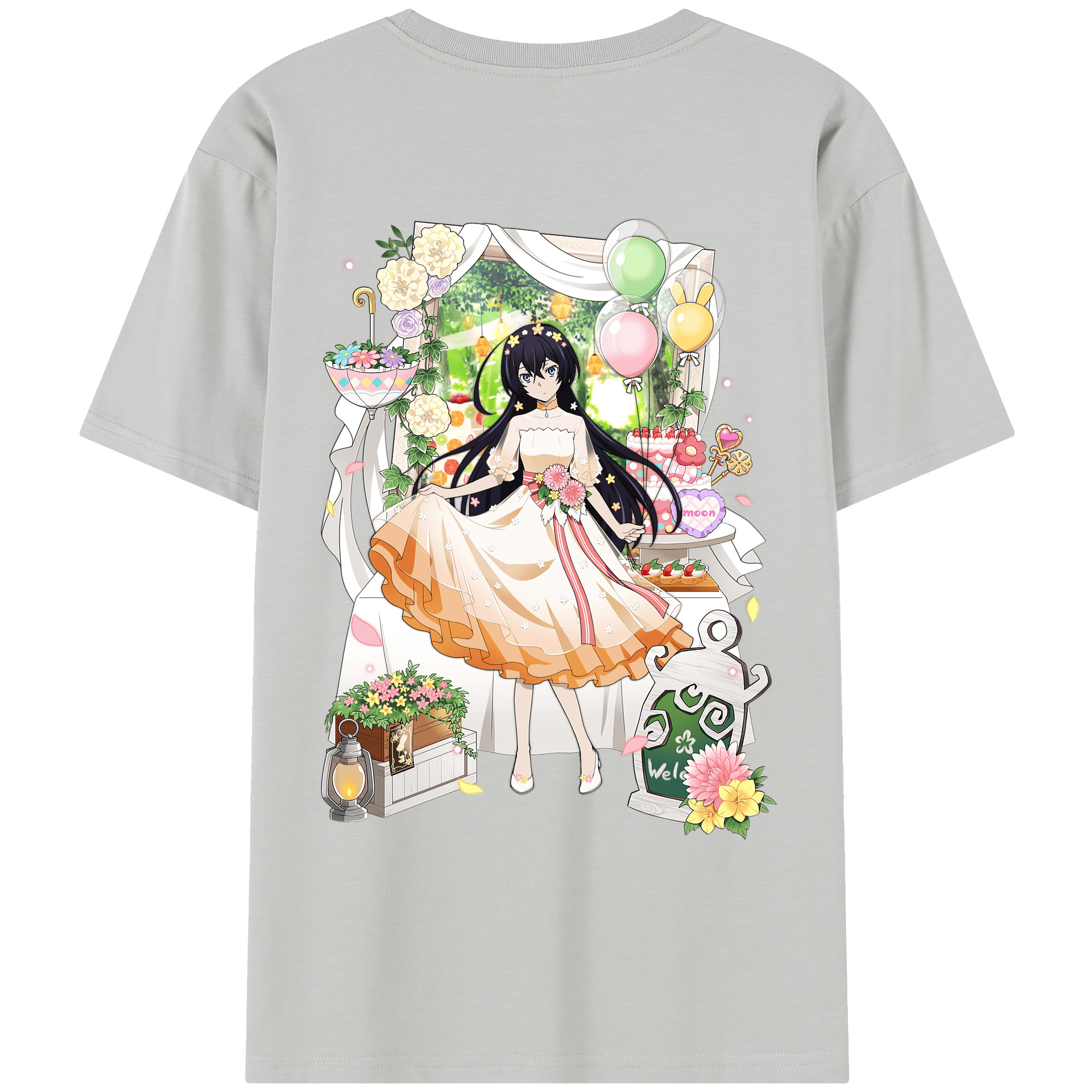 （画像用） 文豪ストレイドッグス Bungo Stray Dogs レディース半袖Tシャツ(バックプリント)