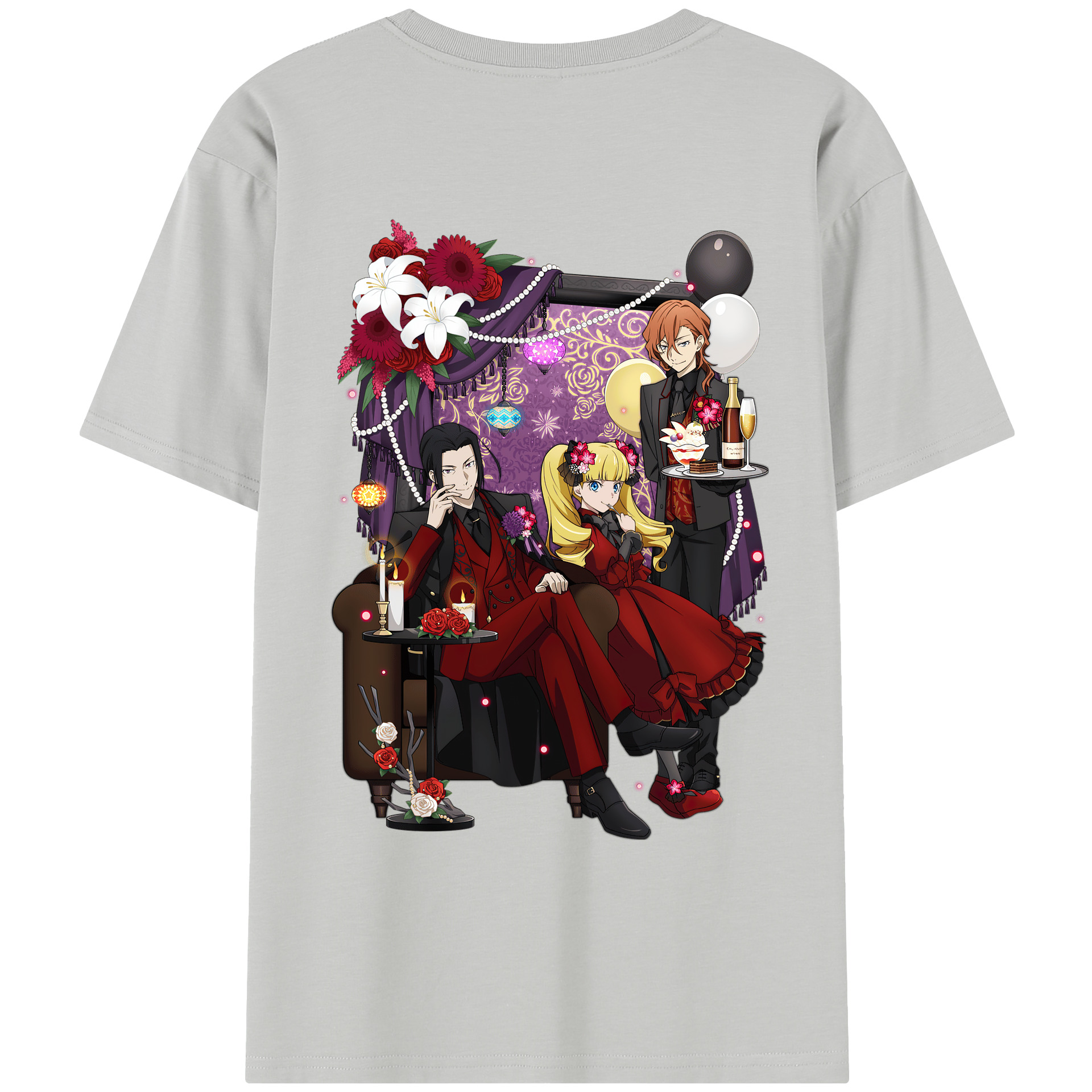 （画像用） 文豪ストレイドッグス Bungo Stray Dogs レディース半袖Tシャツ(バックプリント)